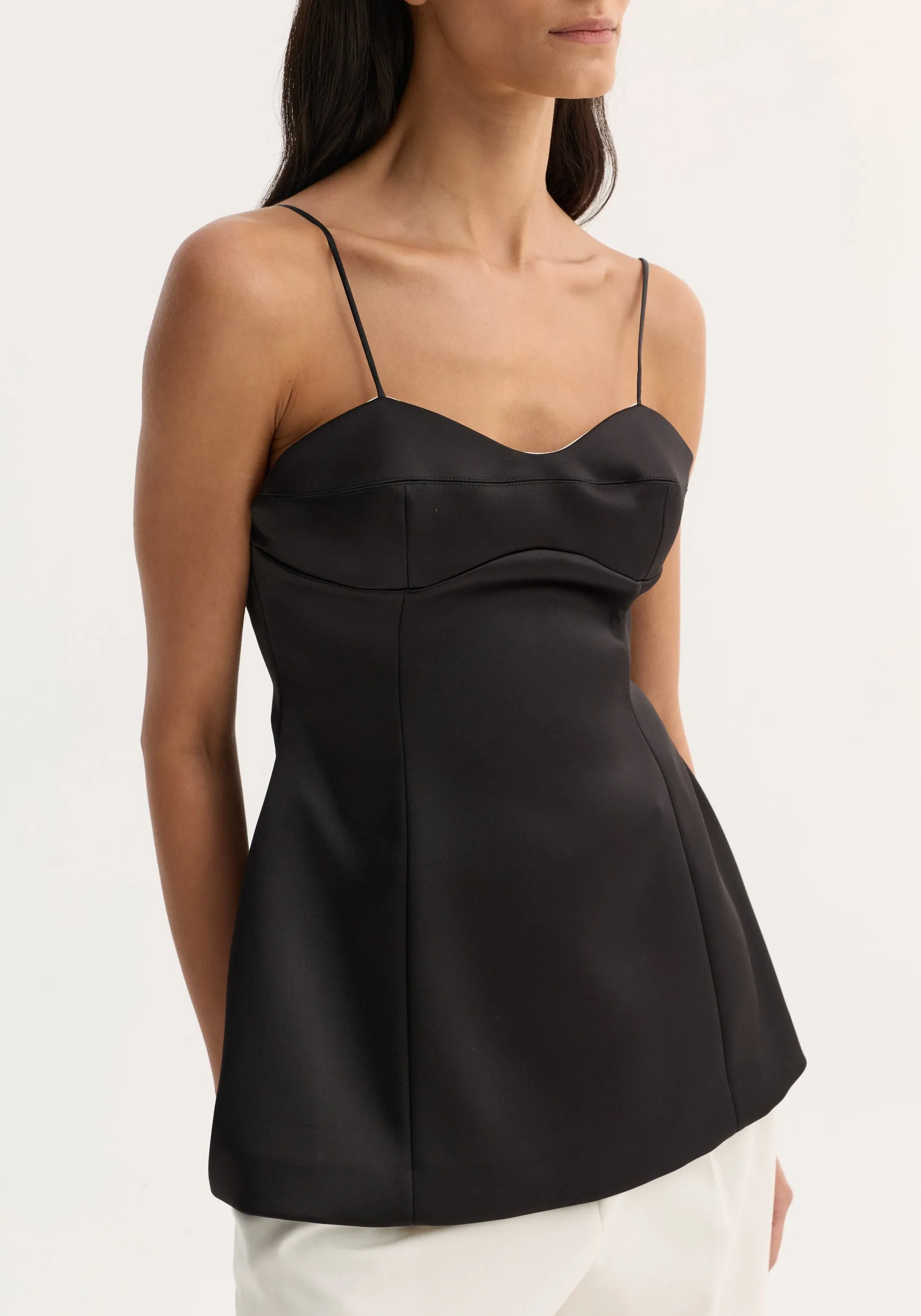 Bustier top | black sold by Rohe product image thumbnail 3