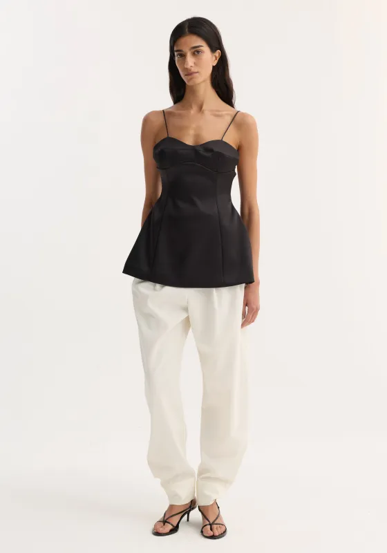 Bustier top | black made by Rohe