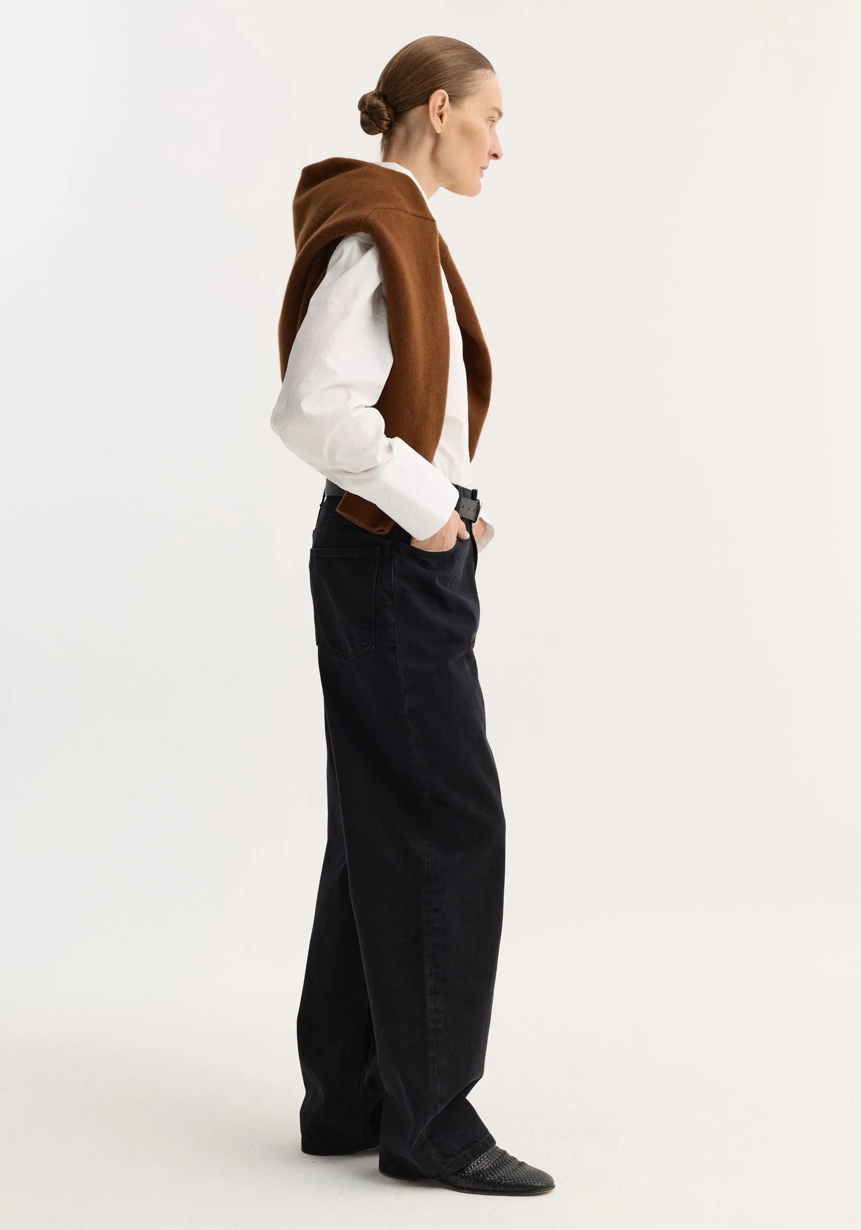 Baggy fit denim | black sold by Rohe product image thumbnail 2