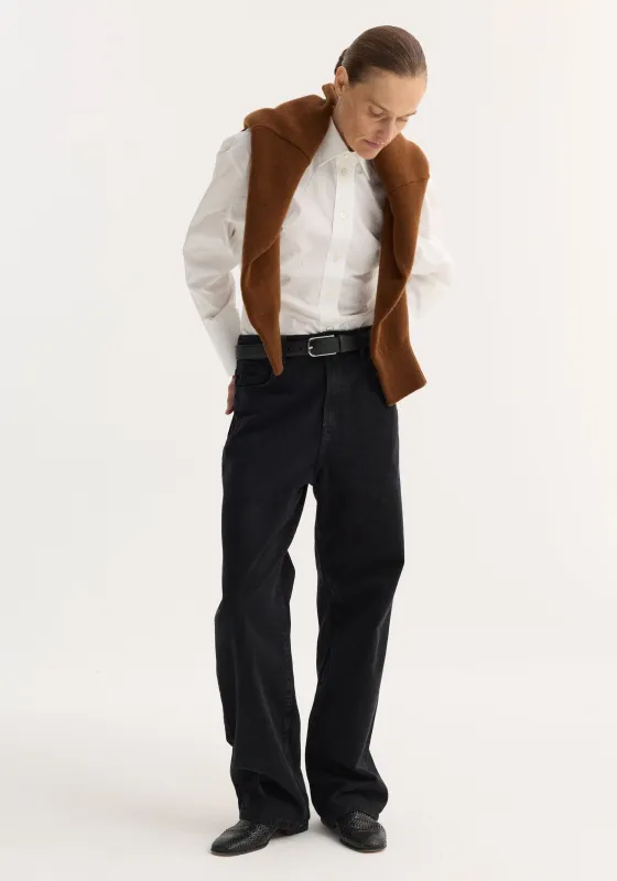 Baggy fit denim | black sold by Rohe