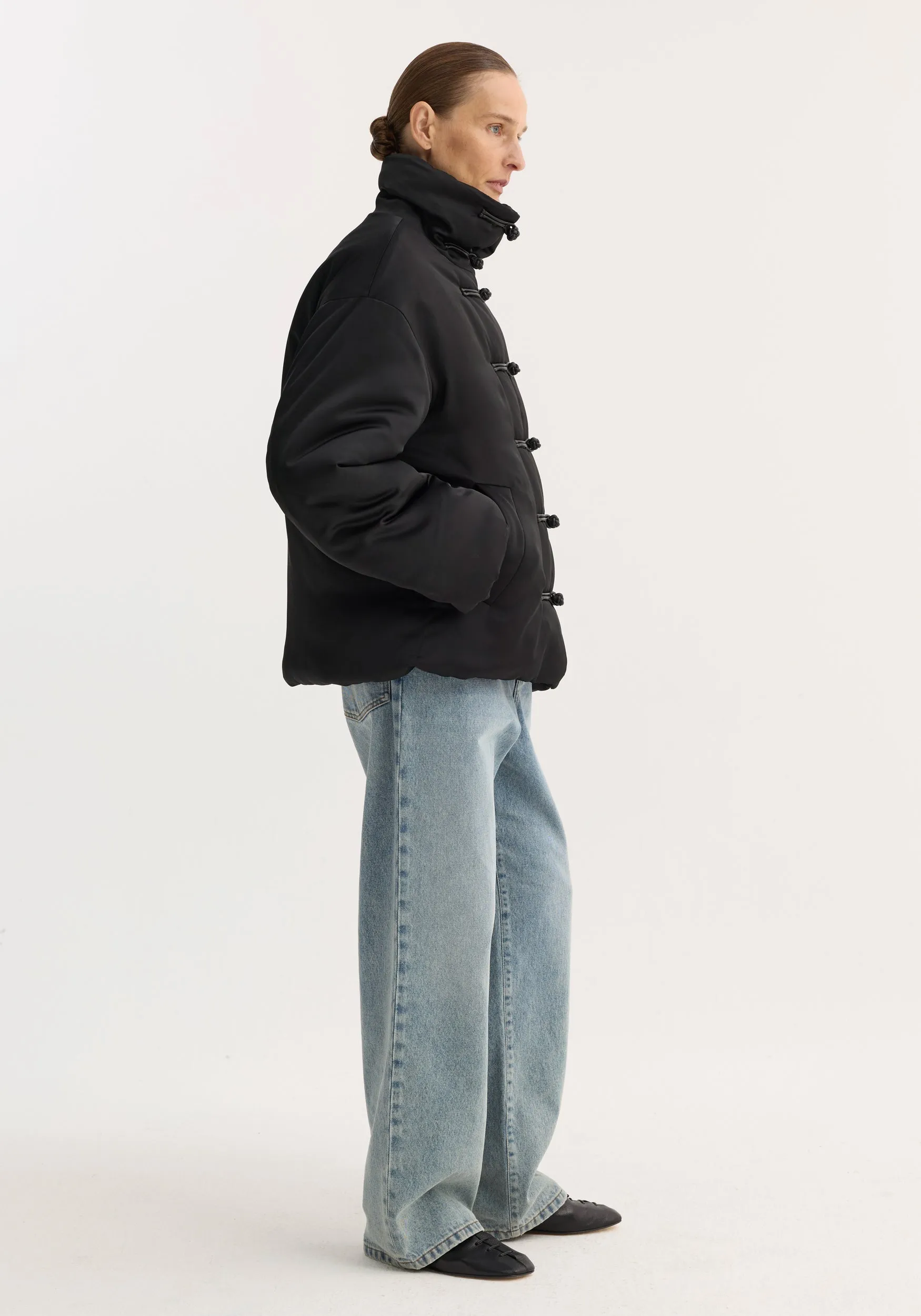 Padded puffer jacket | black sold by Rohe product image thumbnail 2