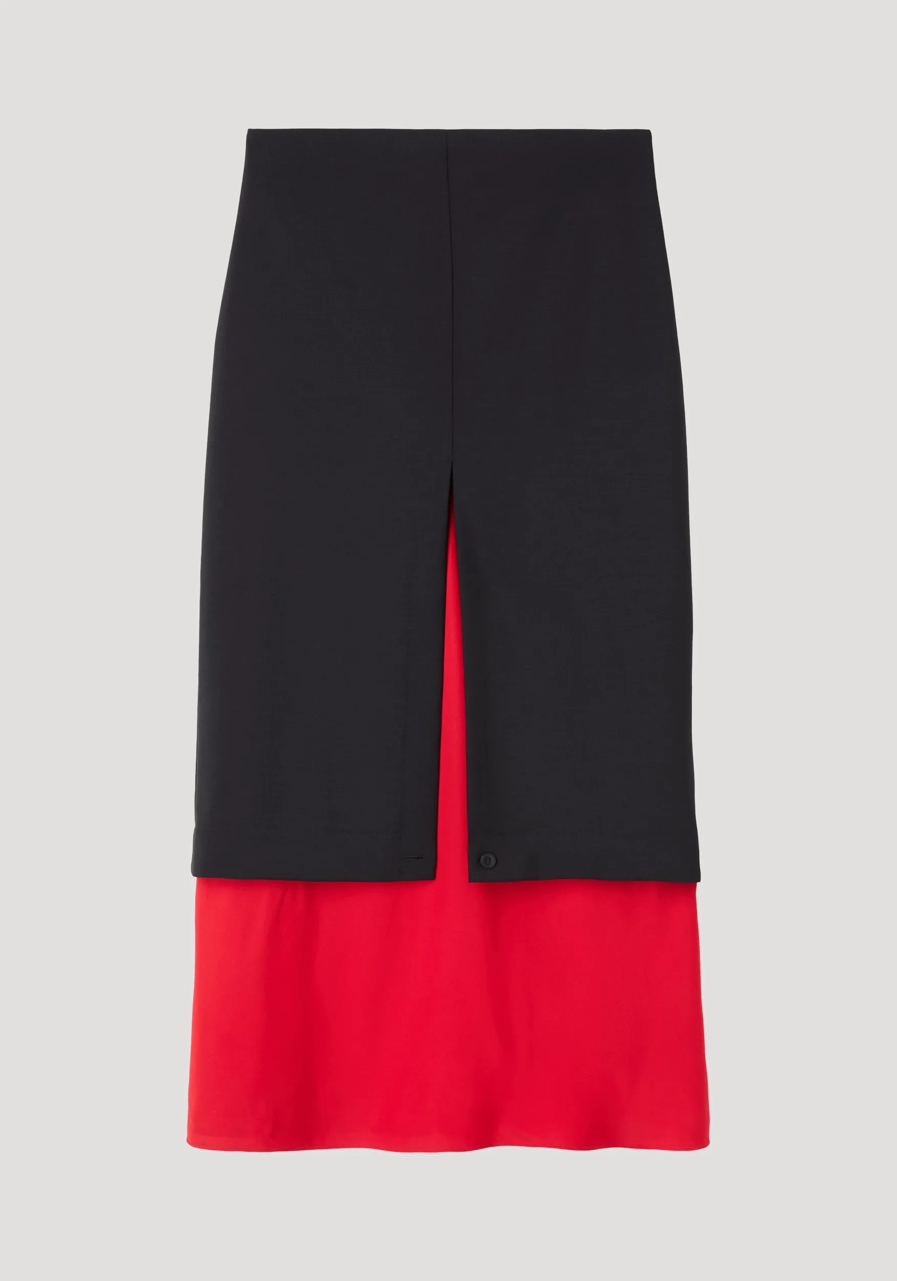 Contrast upside-down skirt | black sold by Rohe product image thumbnail 5