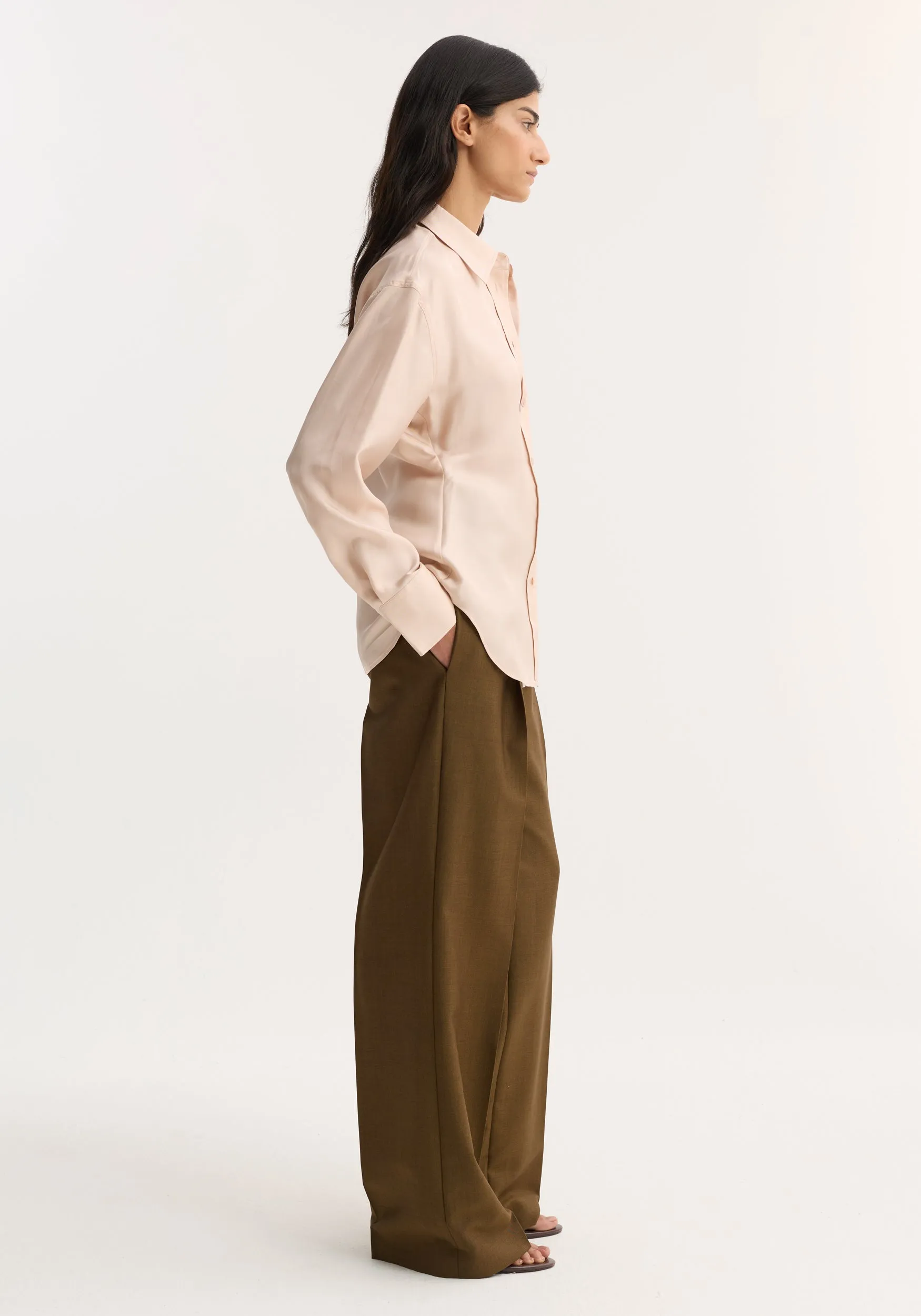 Silk shaped shirt | rose sold by Rohe product image thumbnail 4