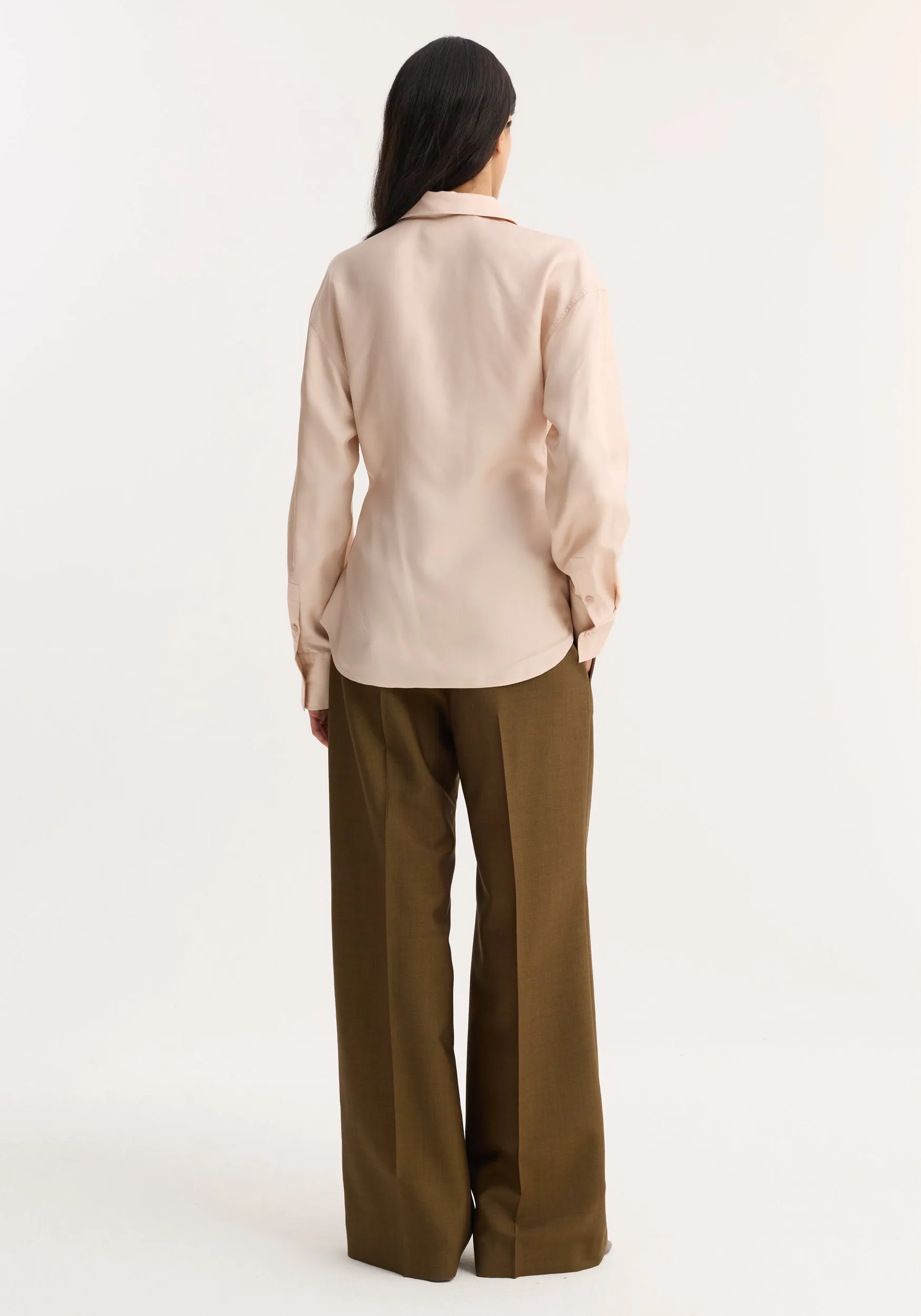 Silk shaped shirt | rose sold by Rohe product image thumbnail 5