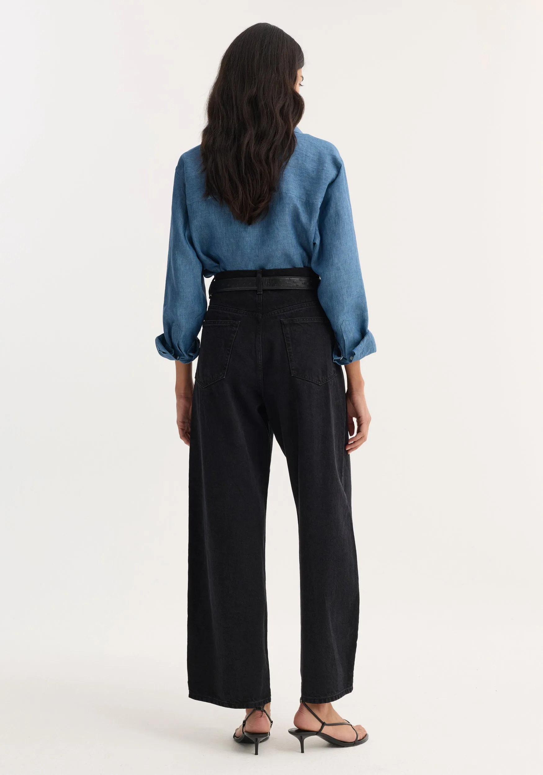 Barrel leg denim | black sold by Rohe product image thumbnail 3