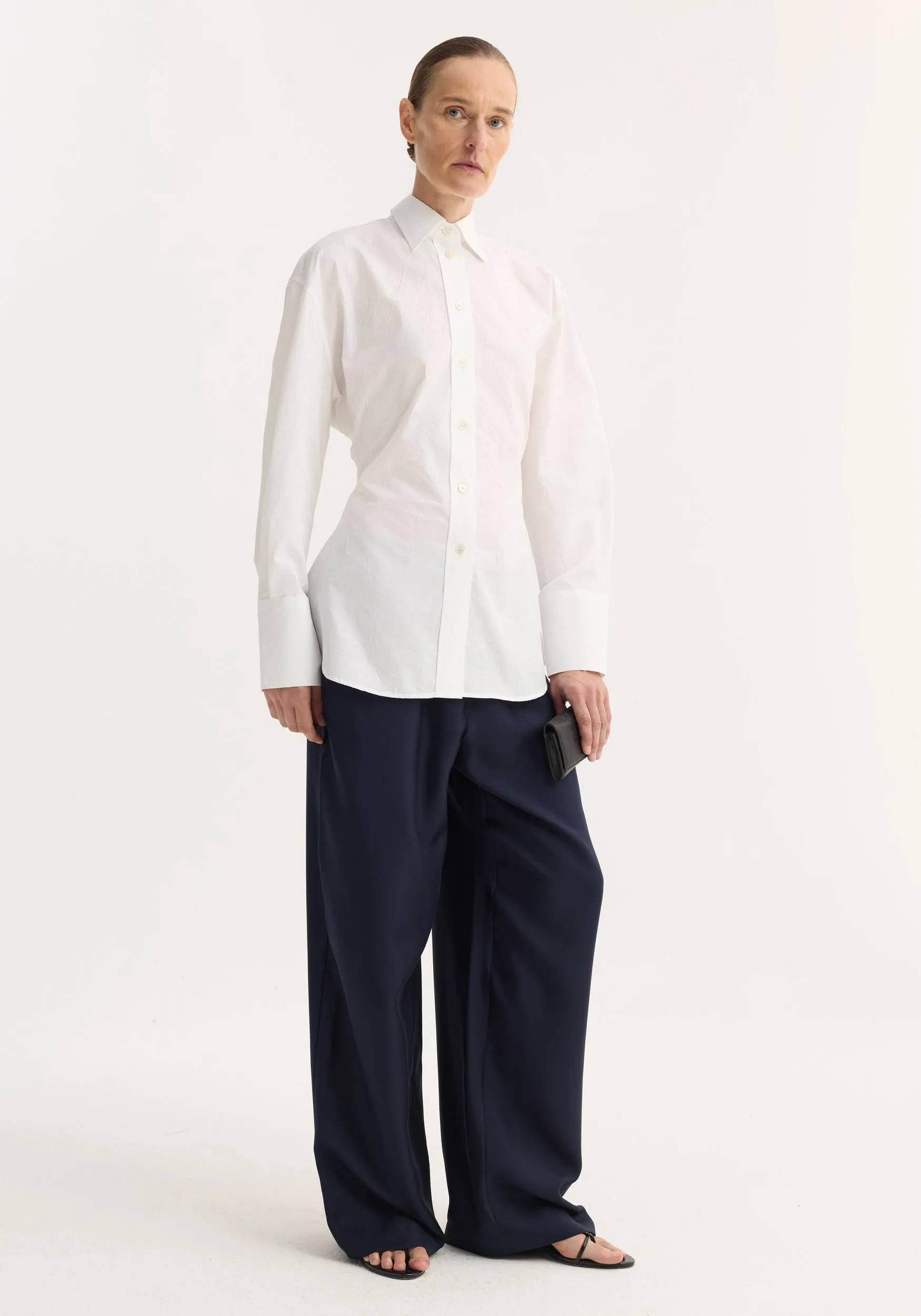 Shaped shirt | optic white sold by Rohe product image thumbnail 2