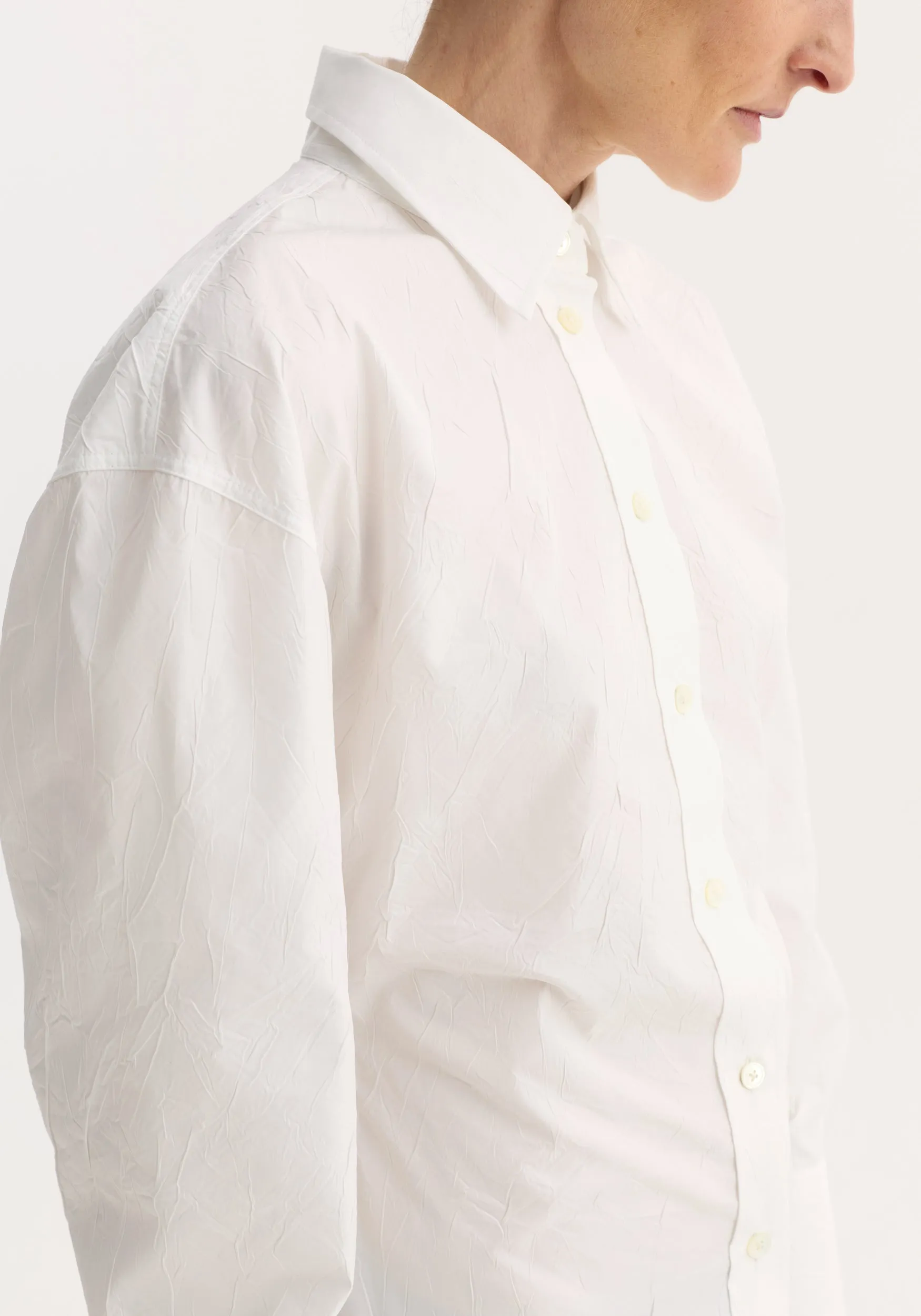 Shaped shirt | optic white sold by Rohe product image thumbnail 4