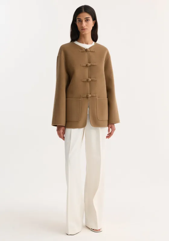 Double-faced wool pankou jacket | camel made by Rohe