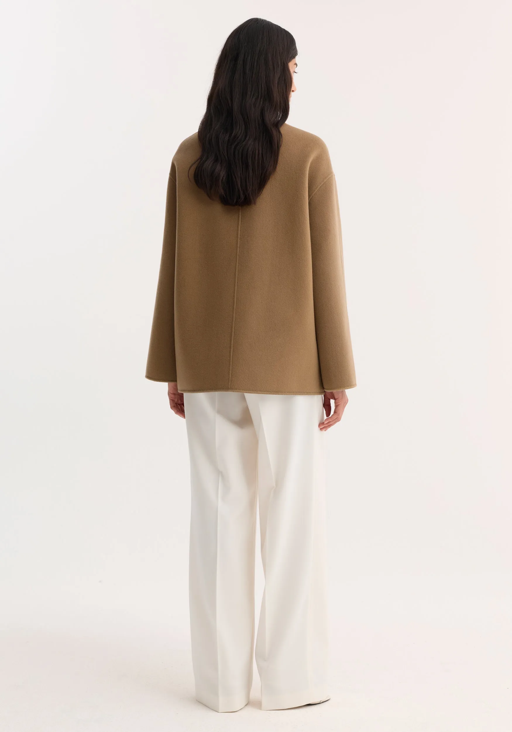 Double-faced wool pankou jacket | camel sold by Rohe product image thumbnail 5