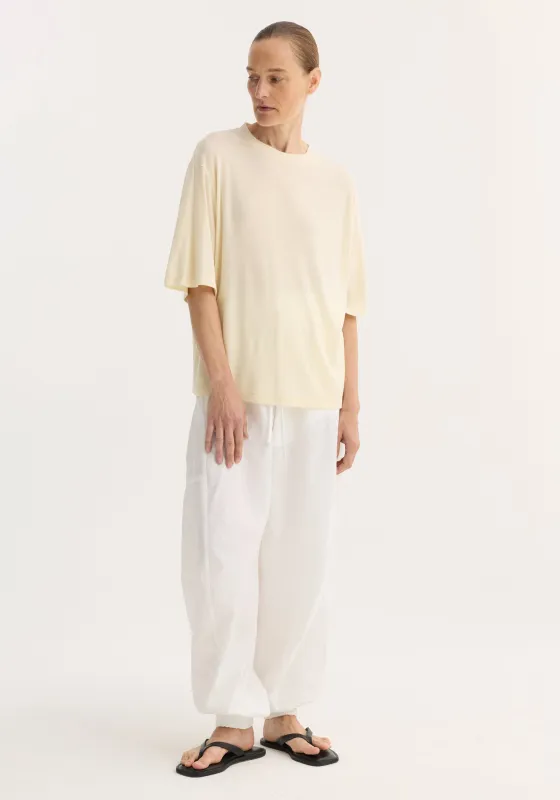 Oversized merino t-shirt | off white sold by Rohe