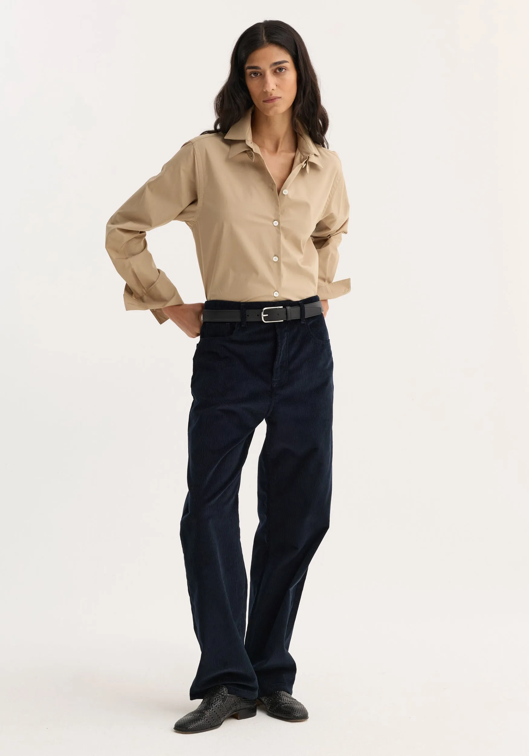 Double collar shirt | wheat sold by Rohe