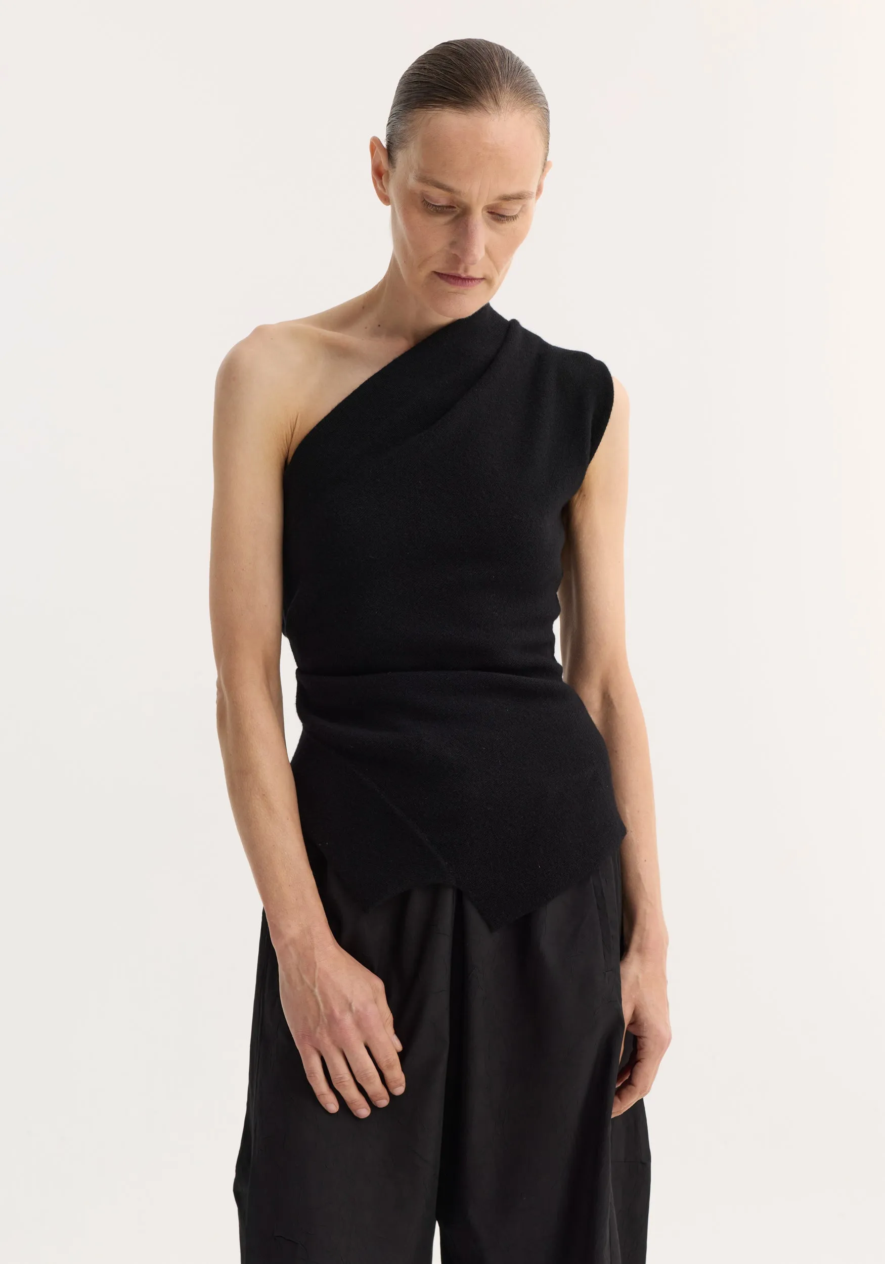 Off-shoulder top | black sold by Rohe product image thumbnail 2