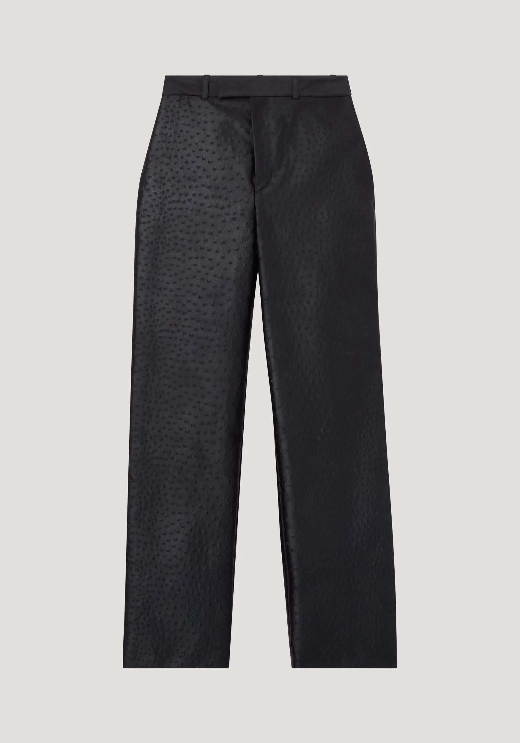 Ostrich Satin Trousers | black sold by Rohe