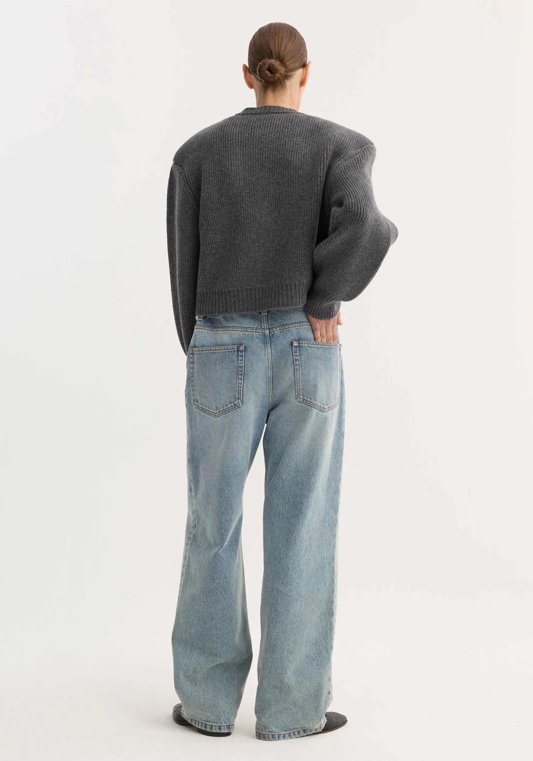 Baggy fit denim | classic blue sold by Rohe product image thumbnail 4