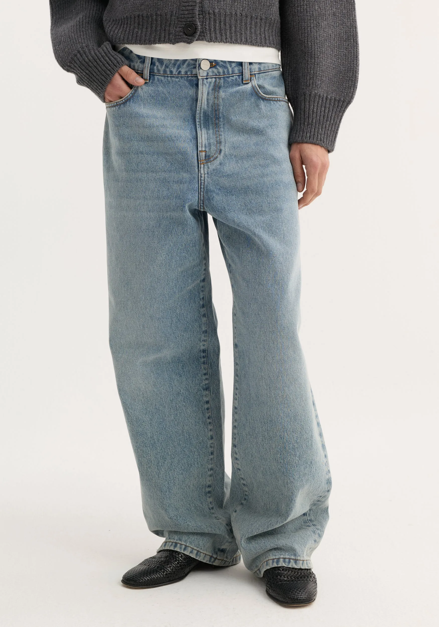 Baggy fit denim | classic blue sold by Rohe product image thumbnail 2