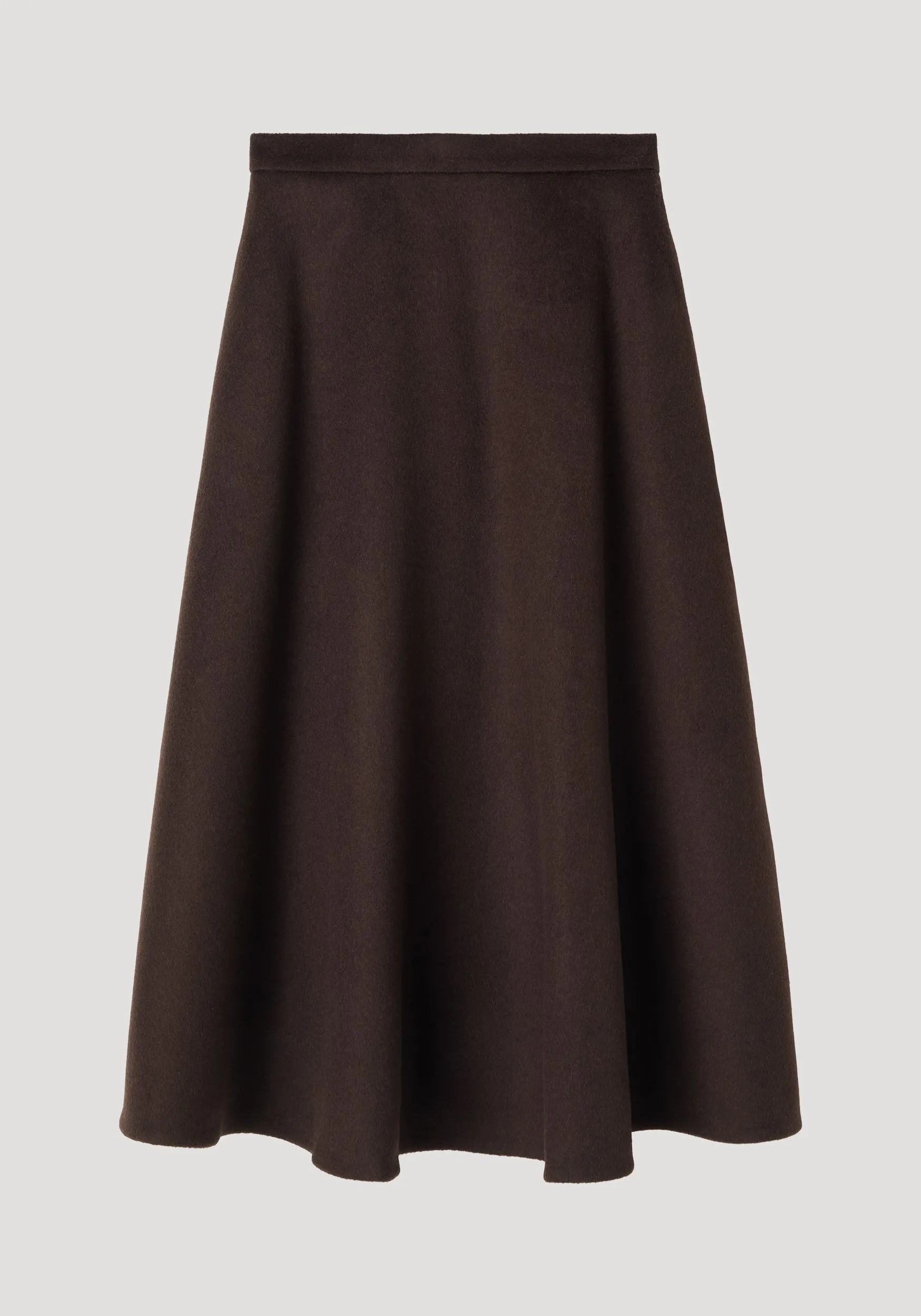 A-line skirt | dark brown sold by Rohe product image thumbnail 5