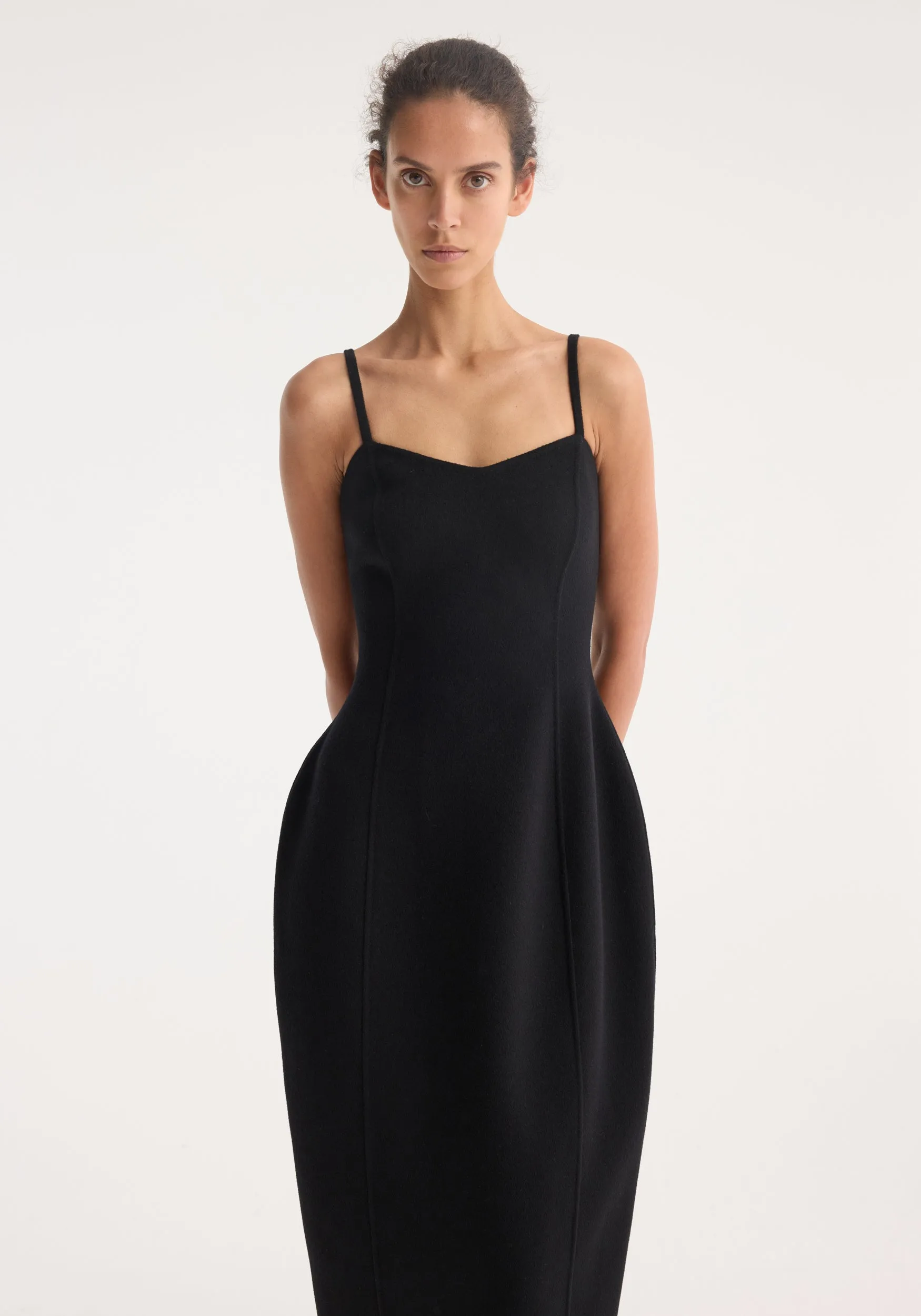 Sculptural double-faced dress | black sold by Rohe product image thumbnail 2