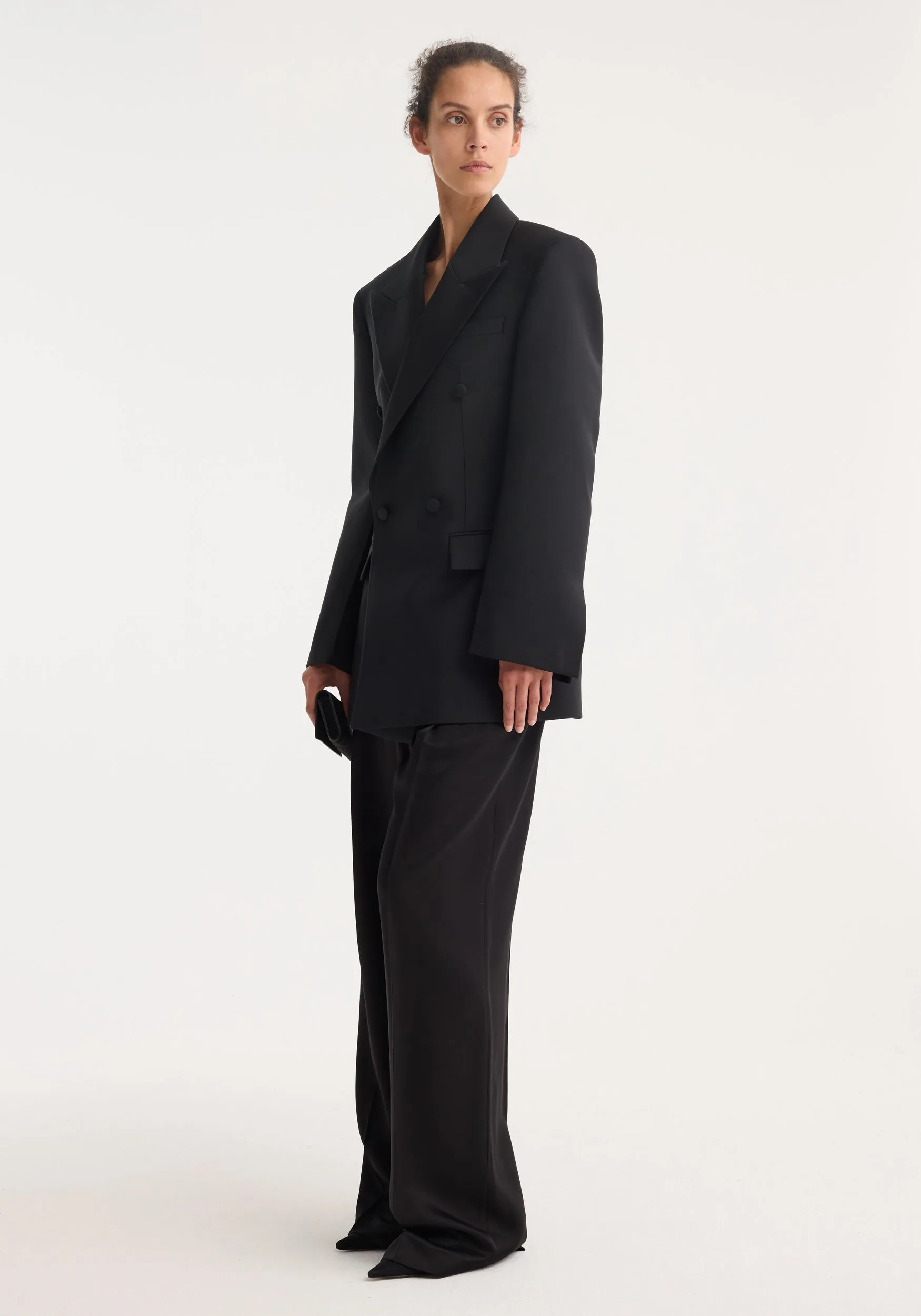 Hourglass tuxedo blazer | black sold by Rohe product image thumbnail 4