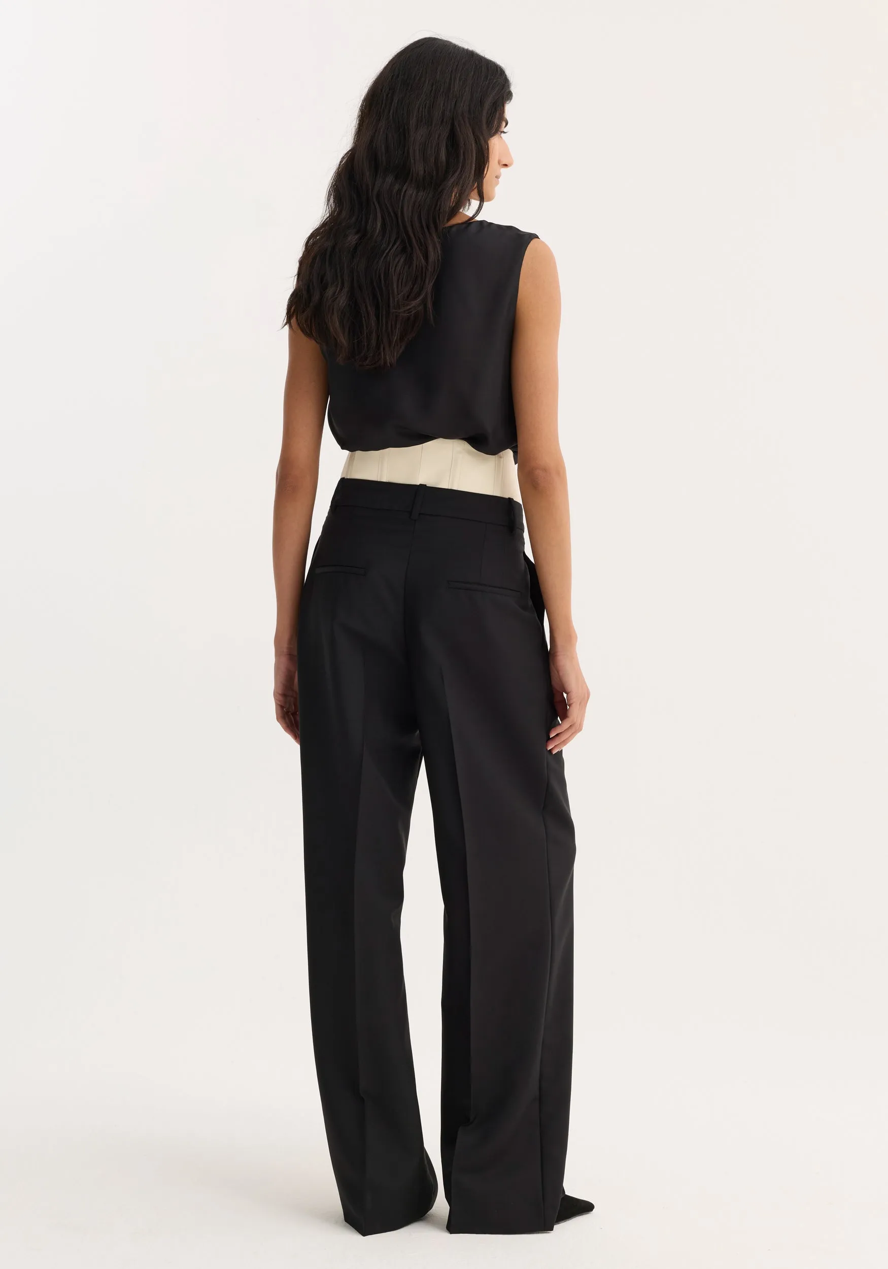 Corset trousers | black sold by Rohe product image thumbnail 3