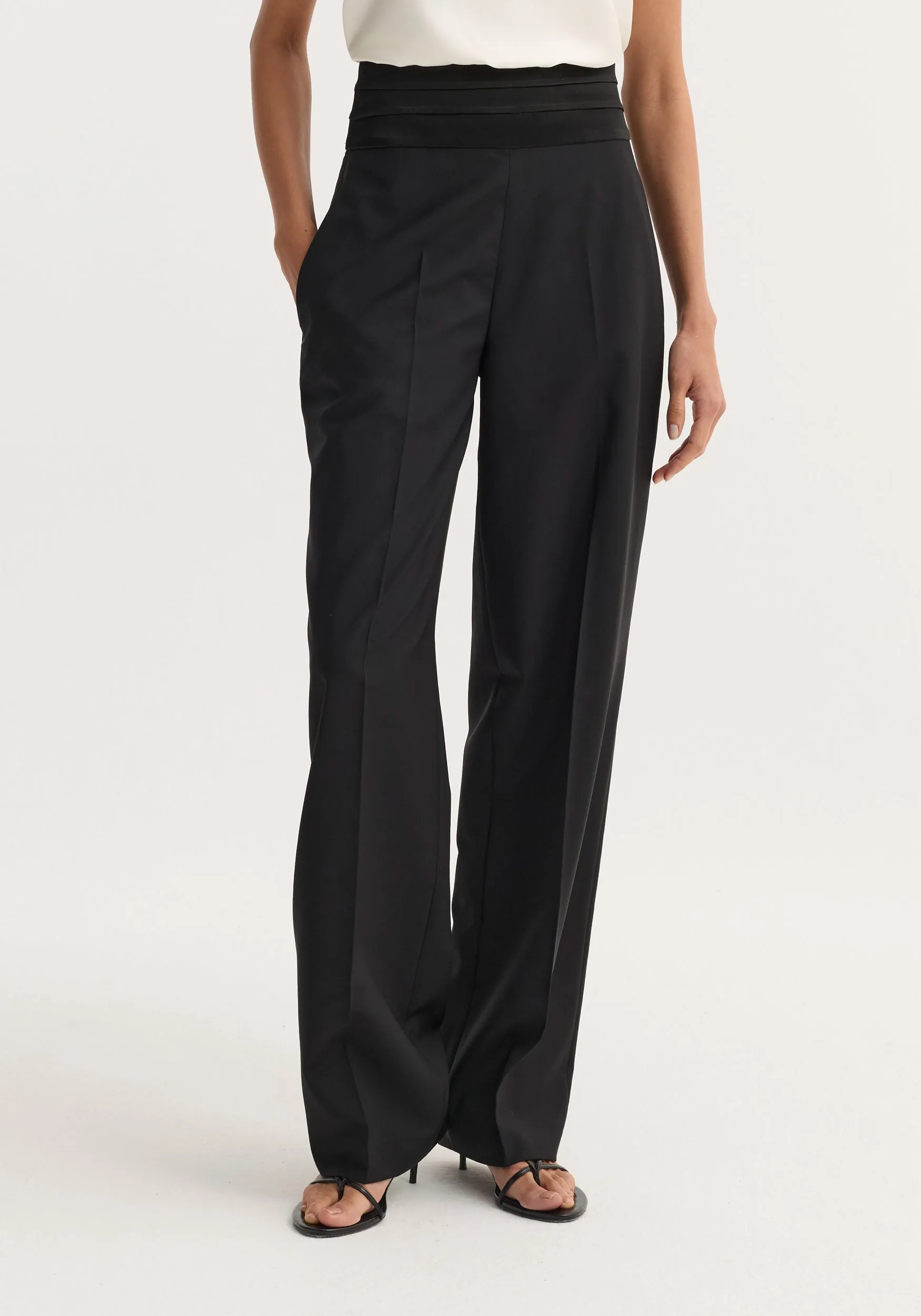 Cumberband trousers | black sold by Rohe product image thumbnail 4