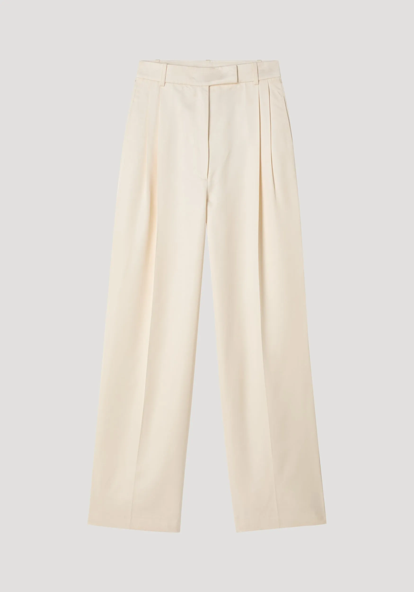 High-waist satin trousers | cream sold by Rohe product image thumbnail 5