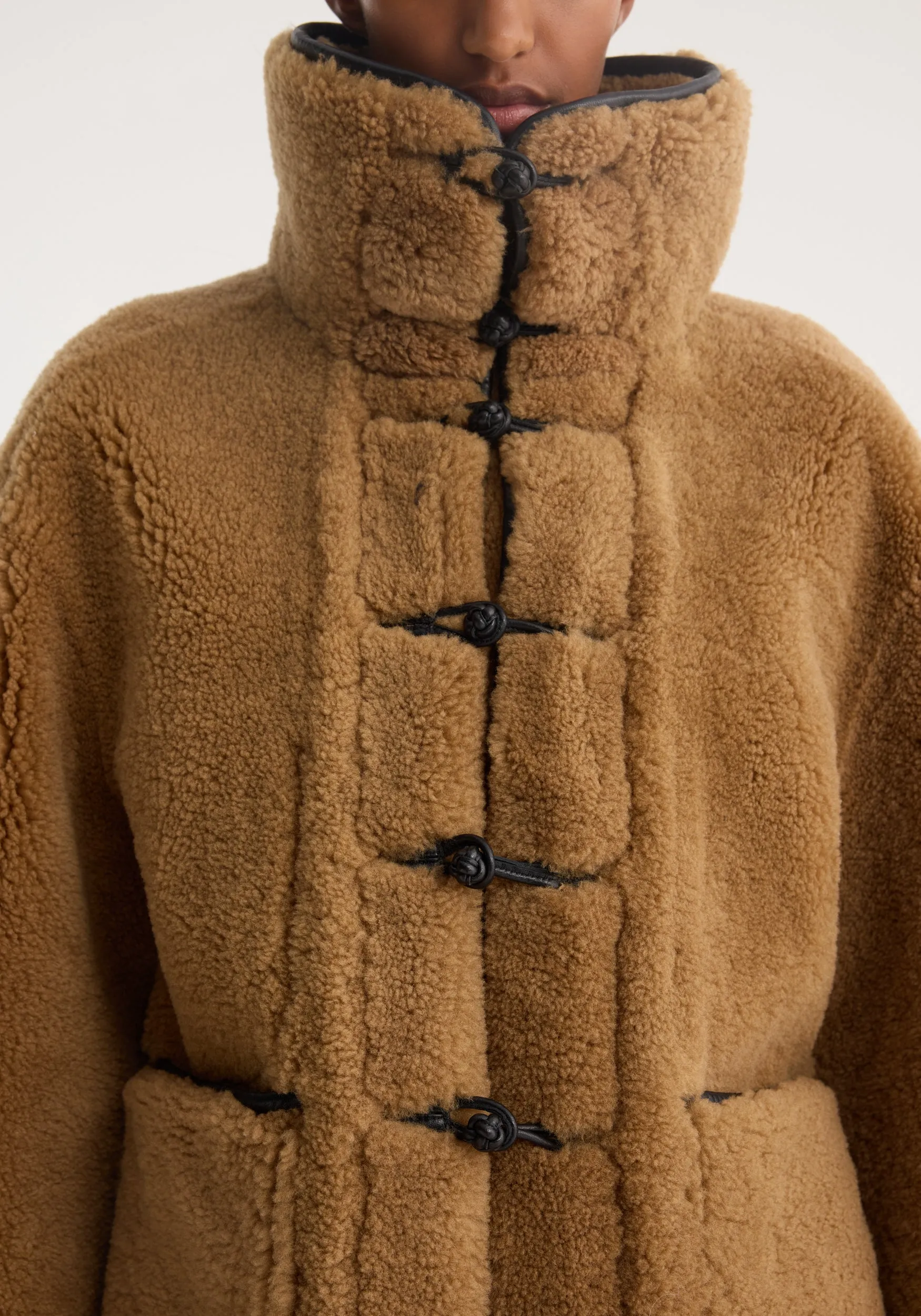Shearling coat | cognac sold by Rohe product image thumbnail 5