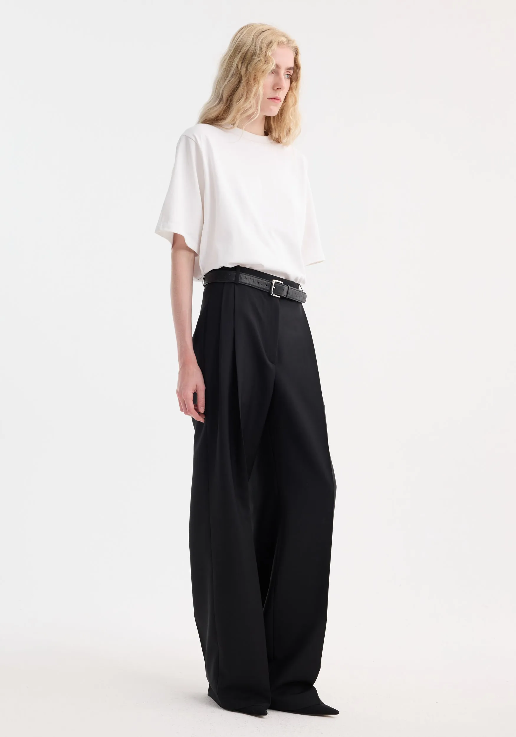 Oversized cotton t-shirt | optic white sold by Rohe product image thumbnail 2