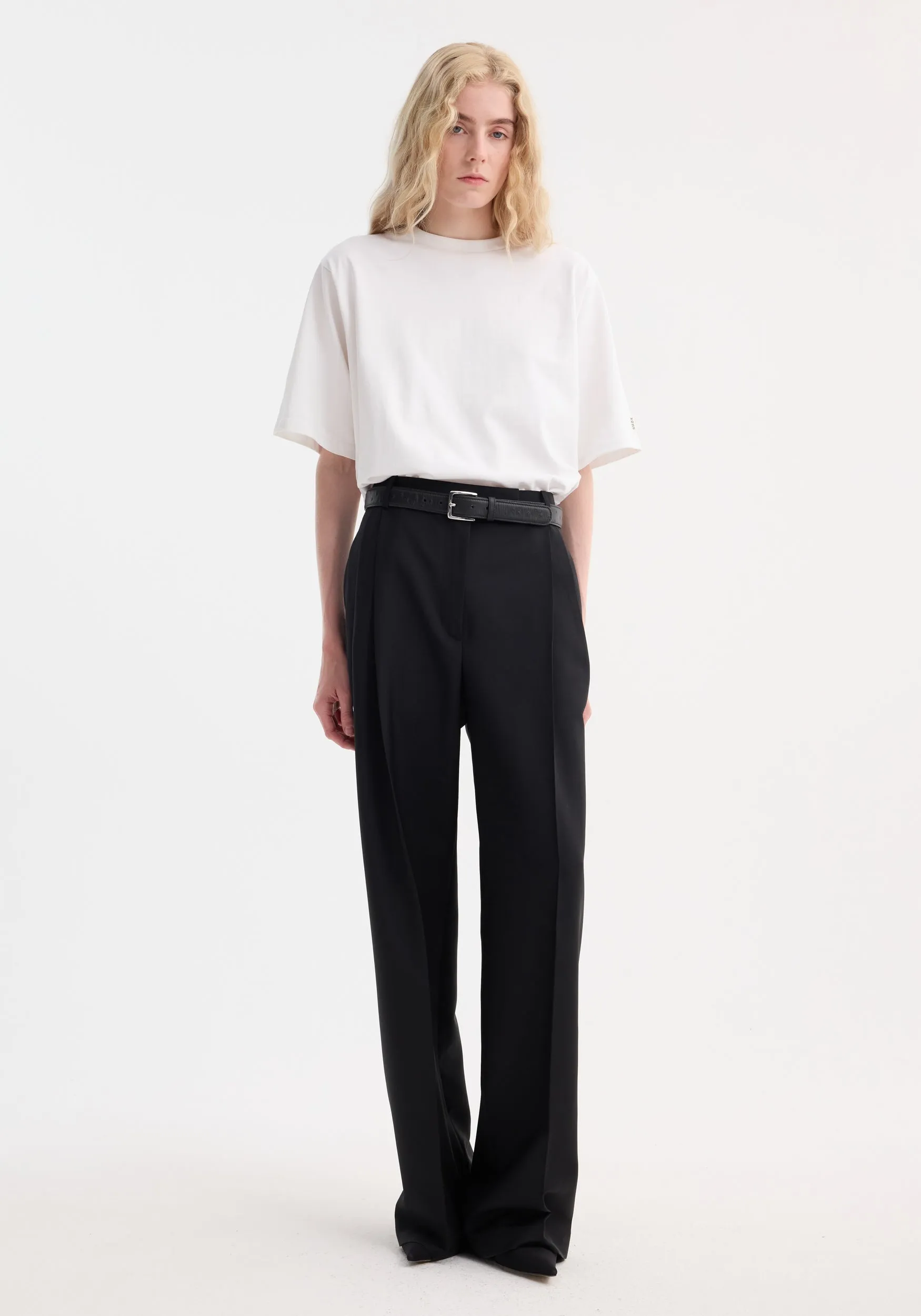 Oversized cotton t-shirt | optic white sold by Rohe