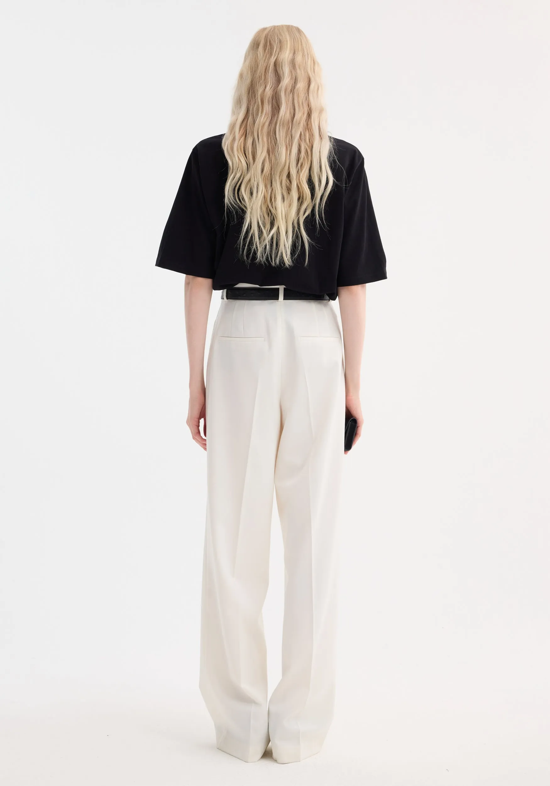 Oversized cotton t-shirt | black sold by Rohe product image thumbnail 5