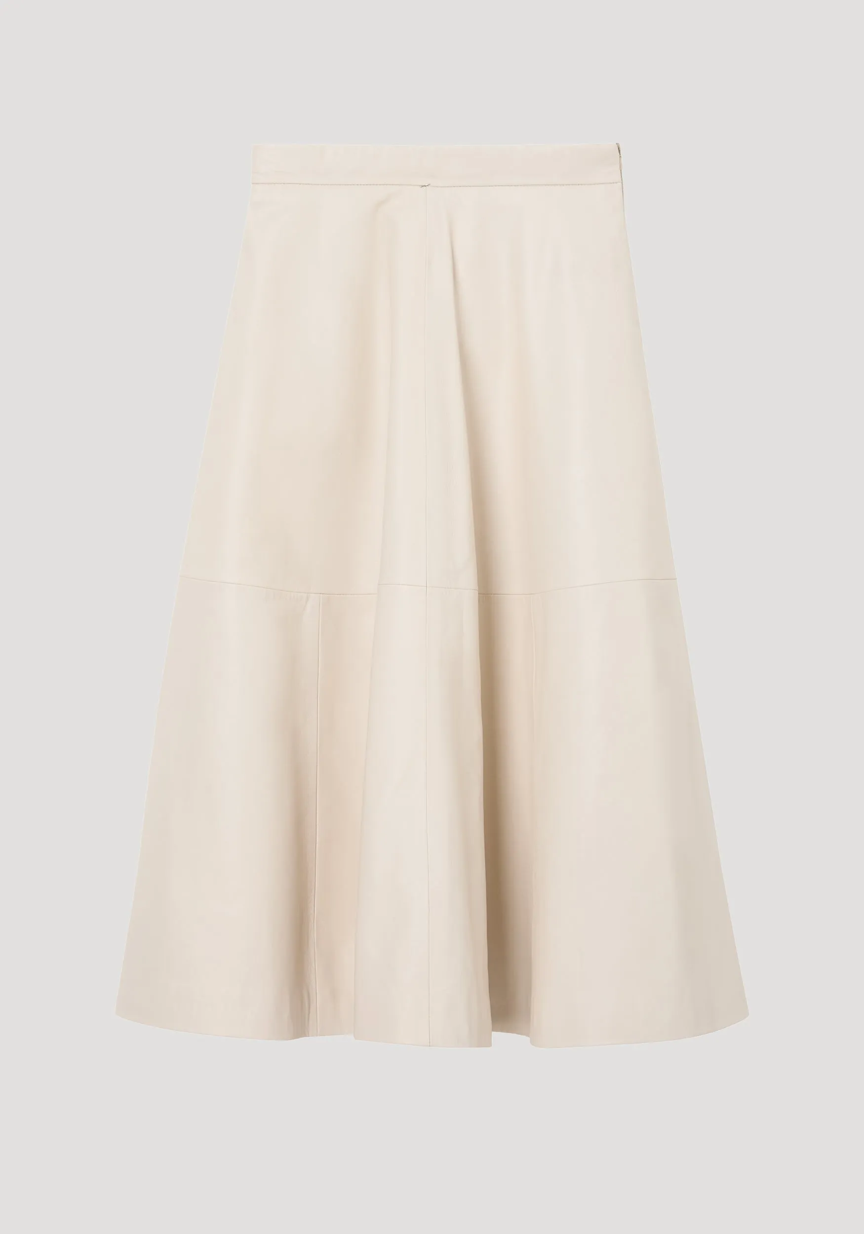 A-line leather skirt | chalk sold by Rohe product image thumbnail 5