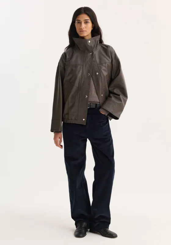 Reinvented leather jacket | earth made by Rohe