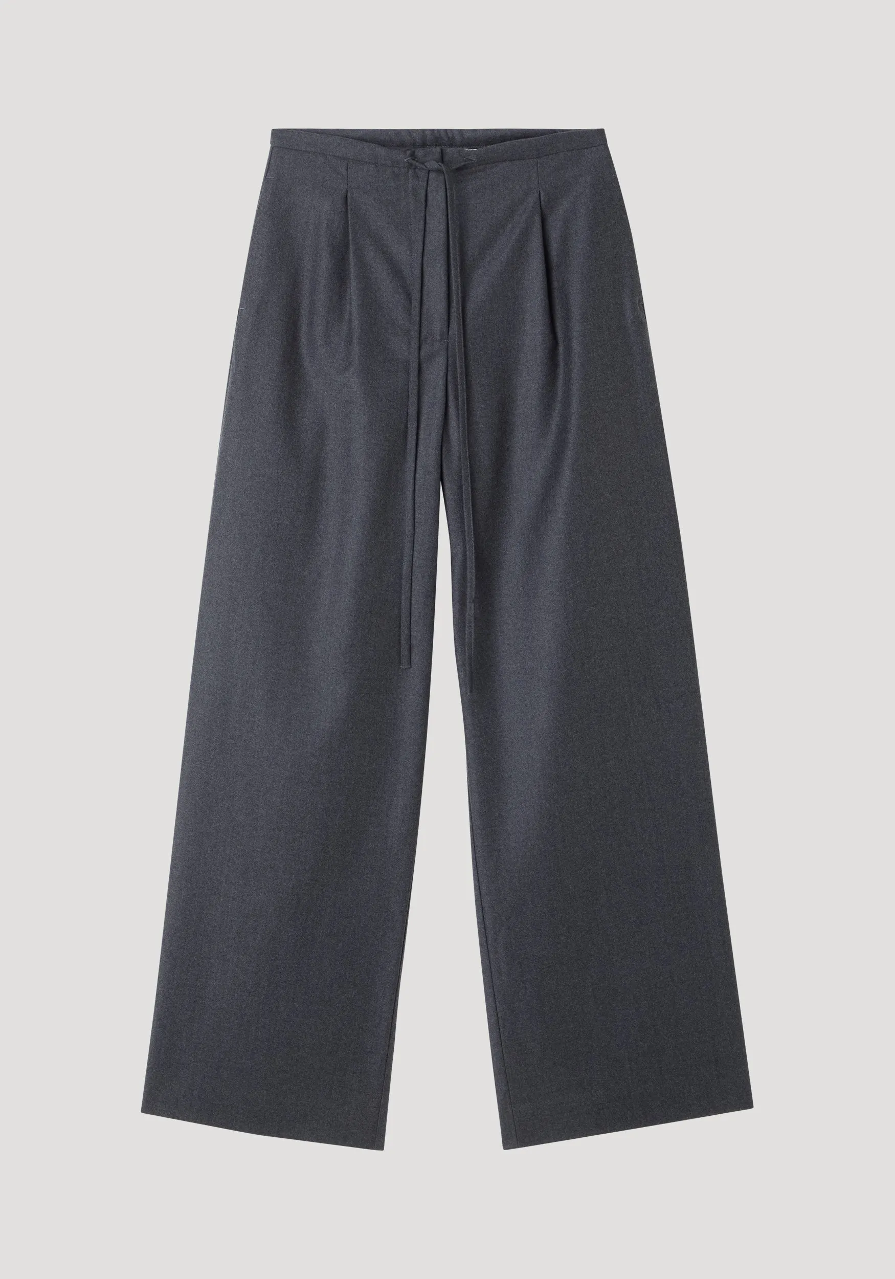 Relaxed soft wool trousers | dark grey melange sold by Rohe product image thumbnail 5