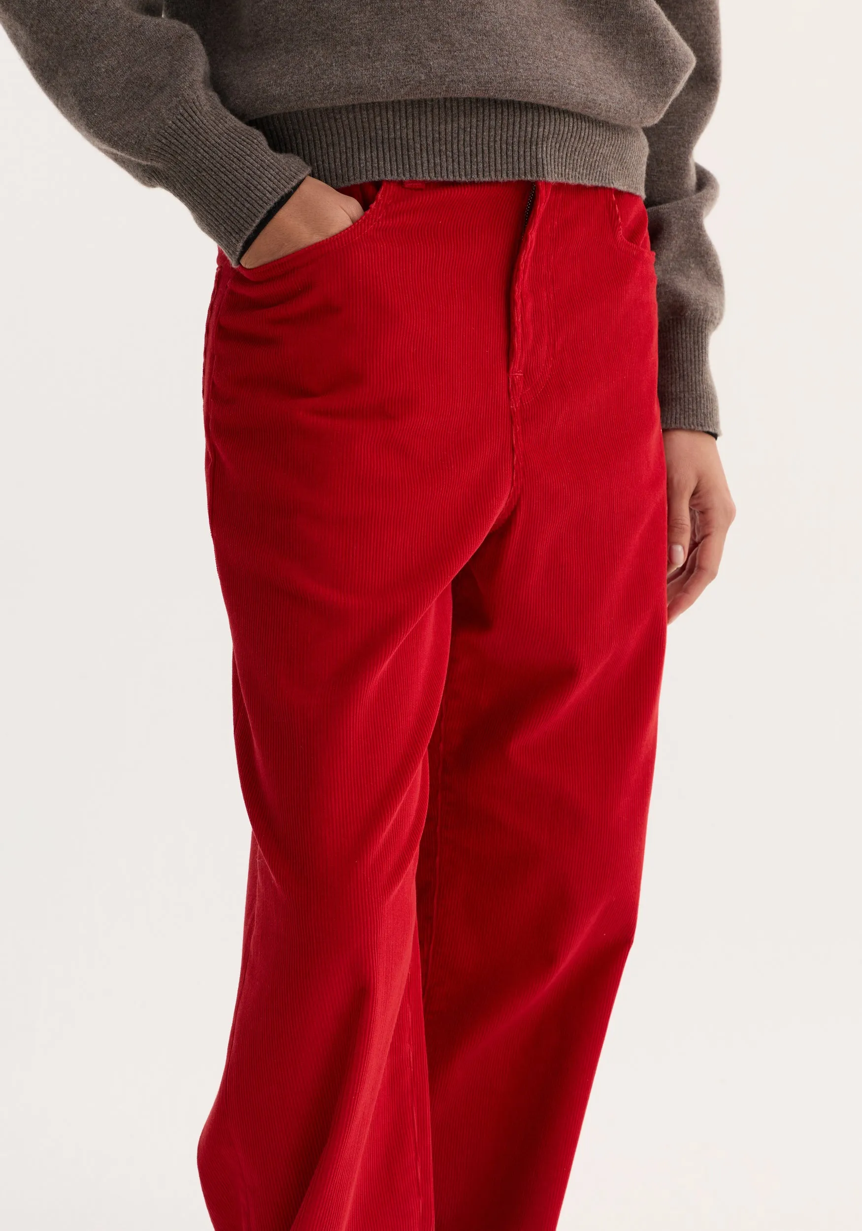 Relaxed corduroy trousers | rosso sold by Rohe product image thumbnail 5