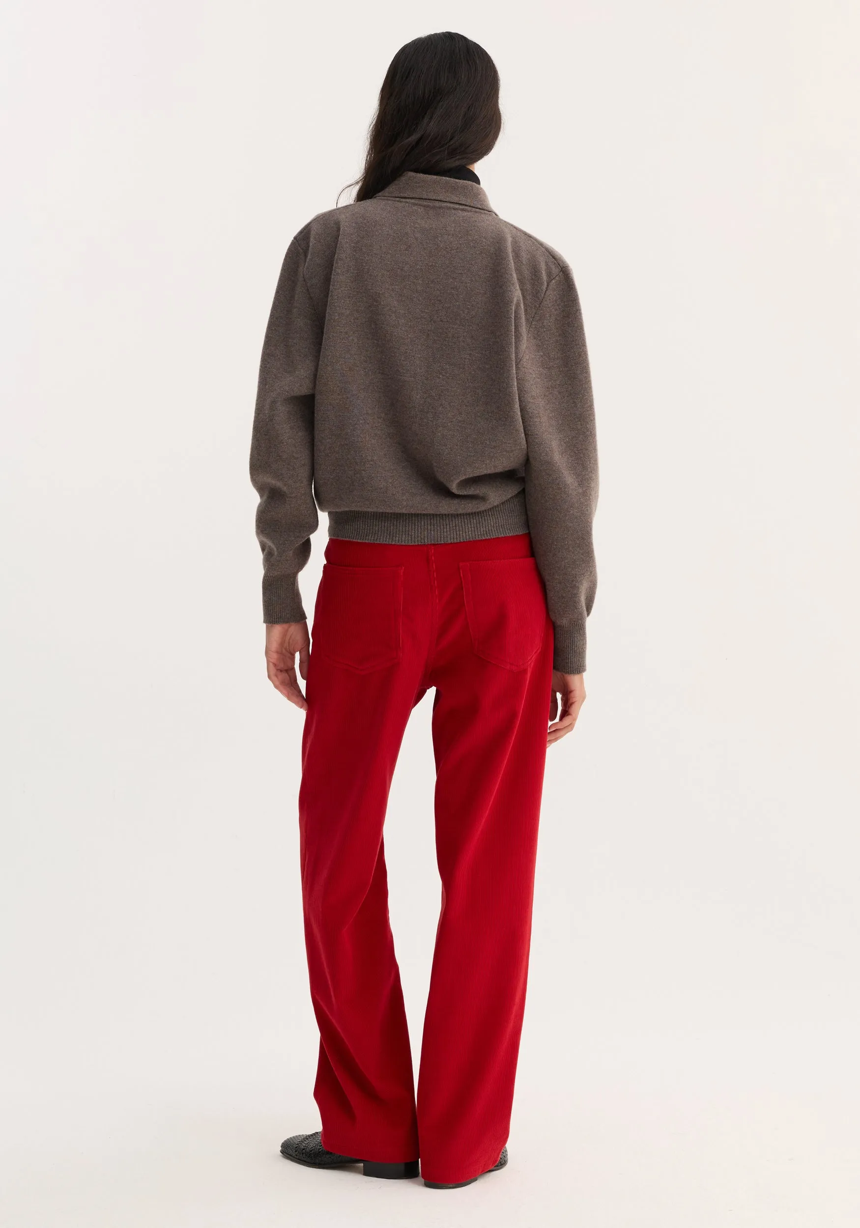Relaxed corduroy trousers | rosso sold by Rohe product image thumbnail 3