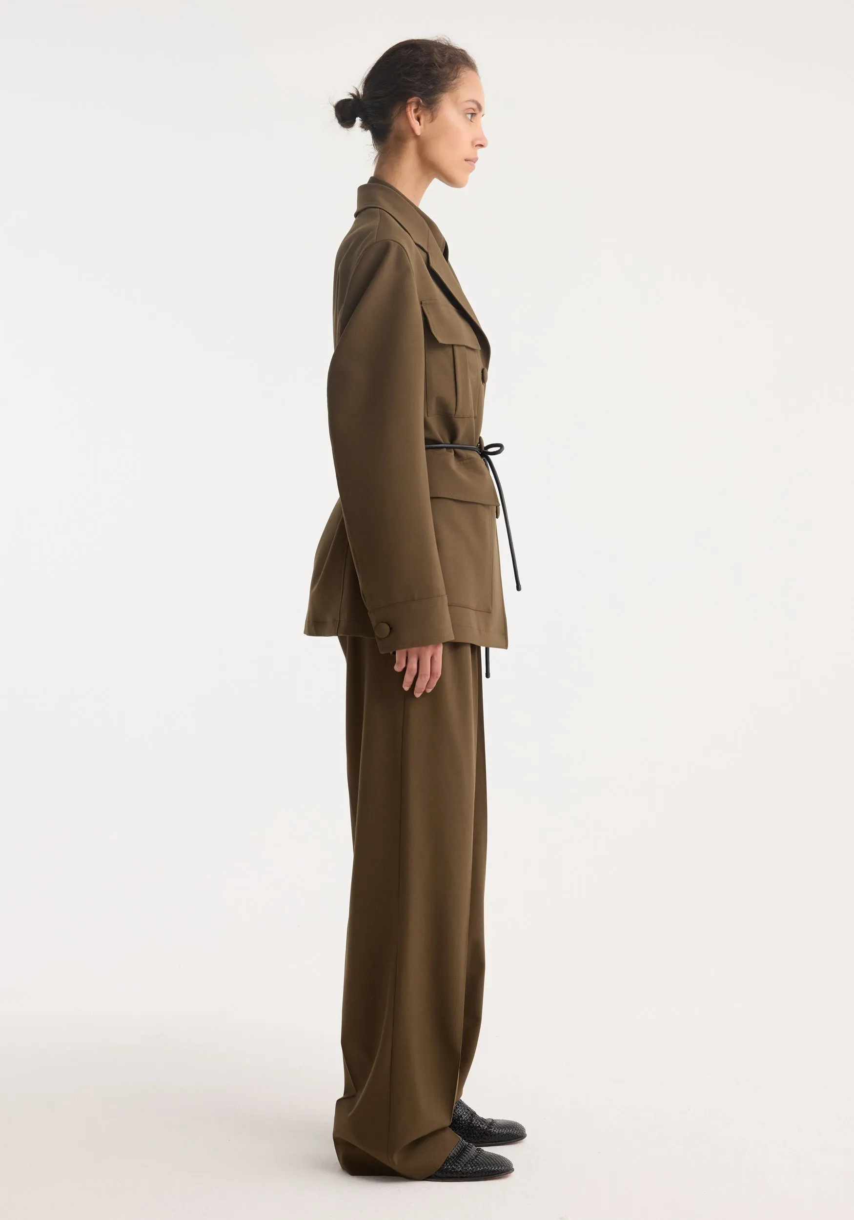 Safari blazer-jacket | forest sold by Rohe product image thumbnail 4