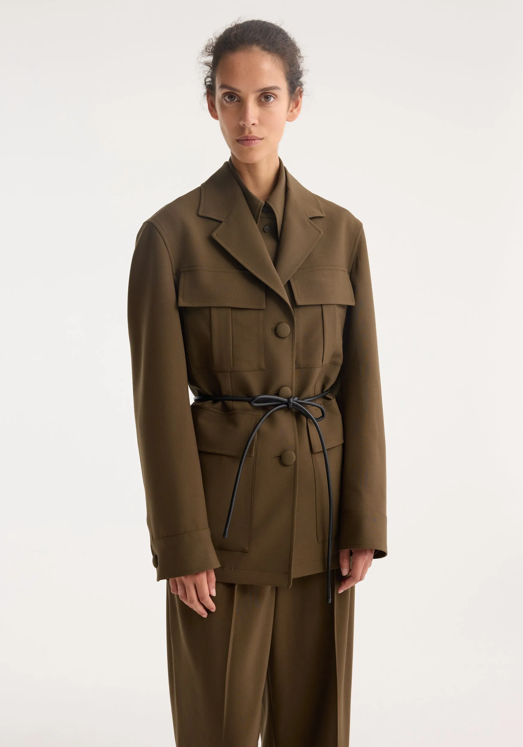 Safari blazer-jacket | forest sold by Rohe product image thumbnail 2
