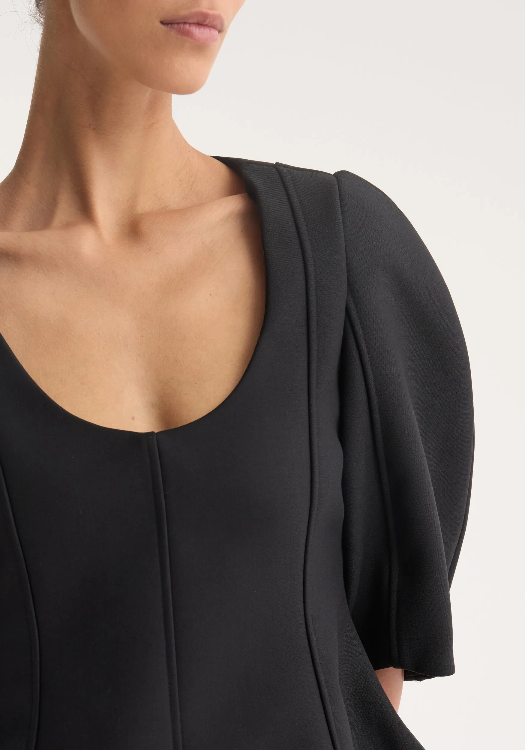 Sculptural top | black sold by Rohe product image thumbnail 3