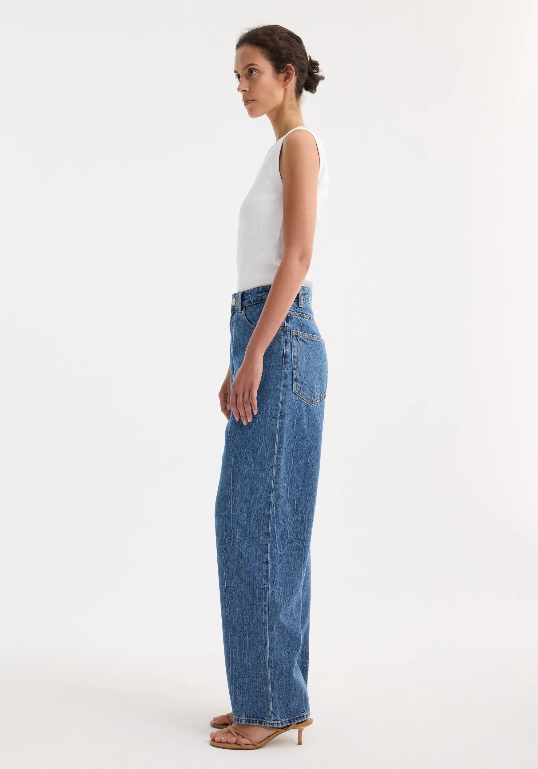 Signature baggy fit denim | mid denim blue sold by Rohe product image thumbnail 2