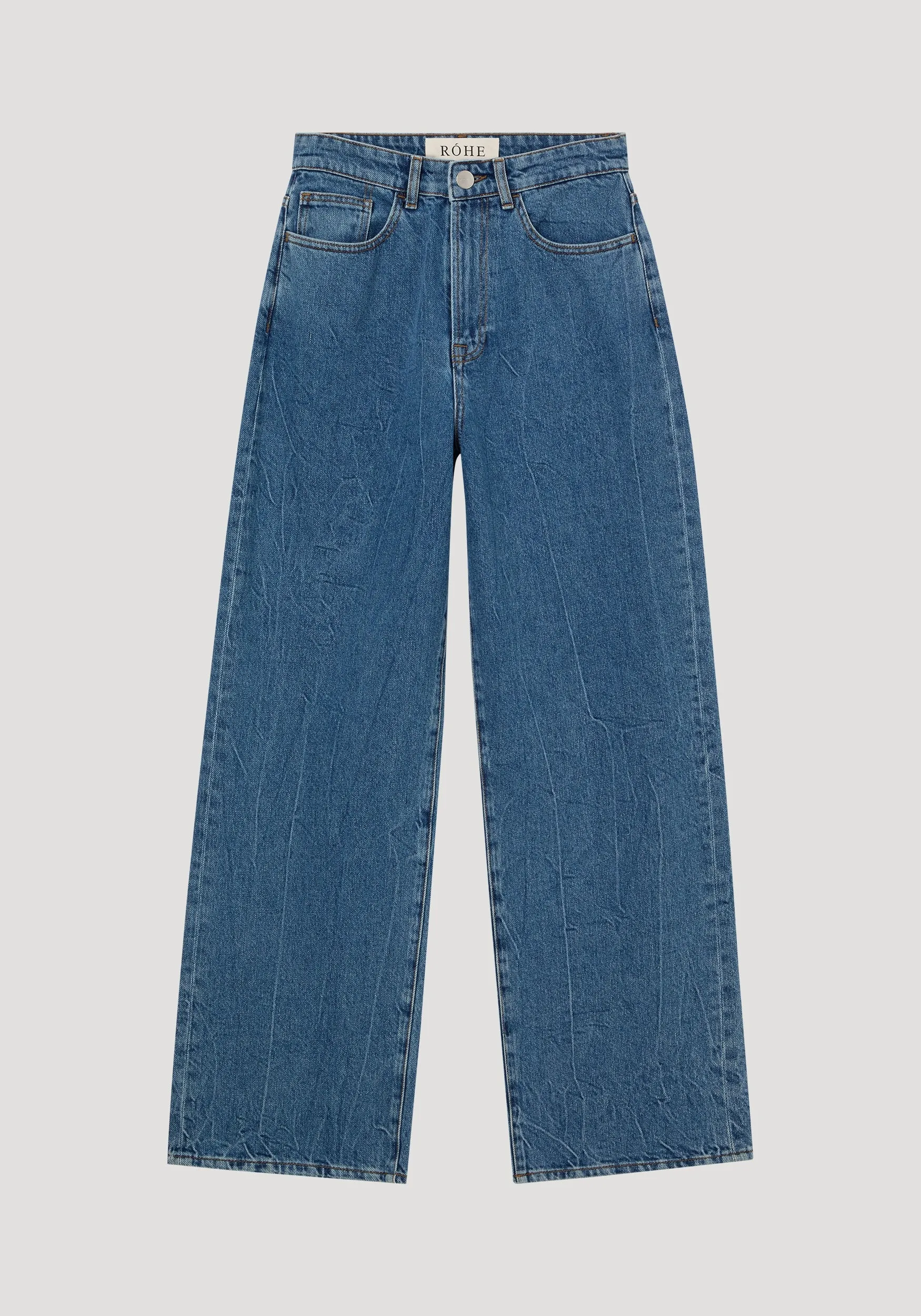 Signature baggy fit denim | mid denim blue sold by Rohe product image thumbnail 5