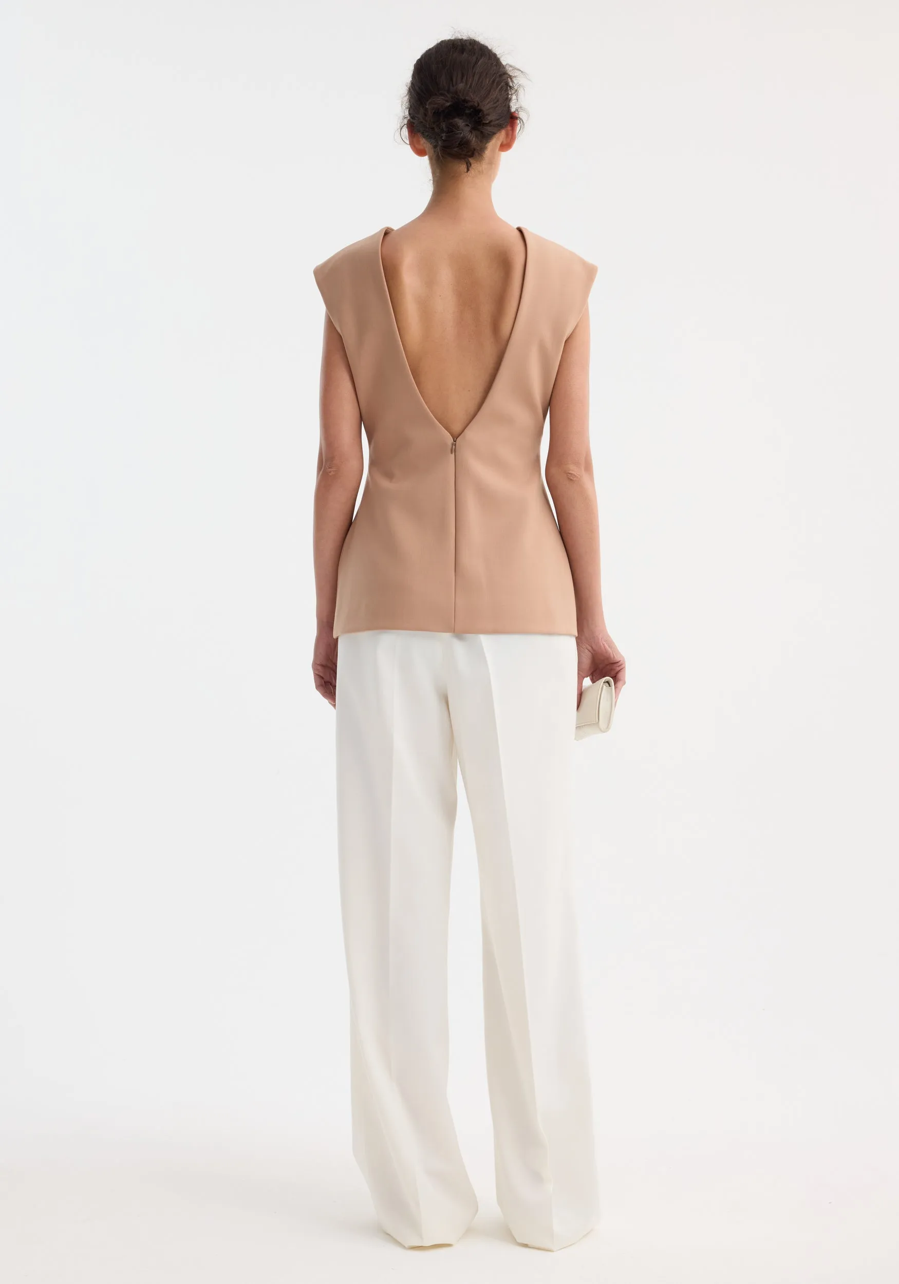 Curved open back top | powder sold by Rohe product image thumbnail 4