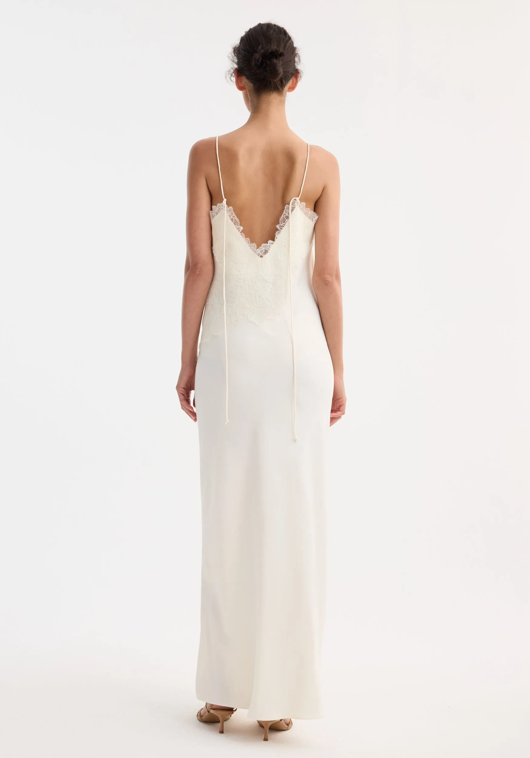 Lace slipdress | cream sold by Rohe product image thumbnail 4