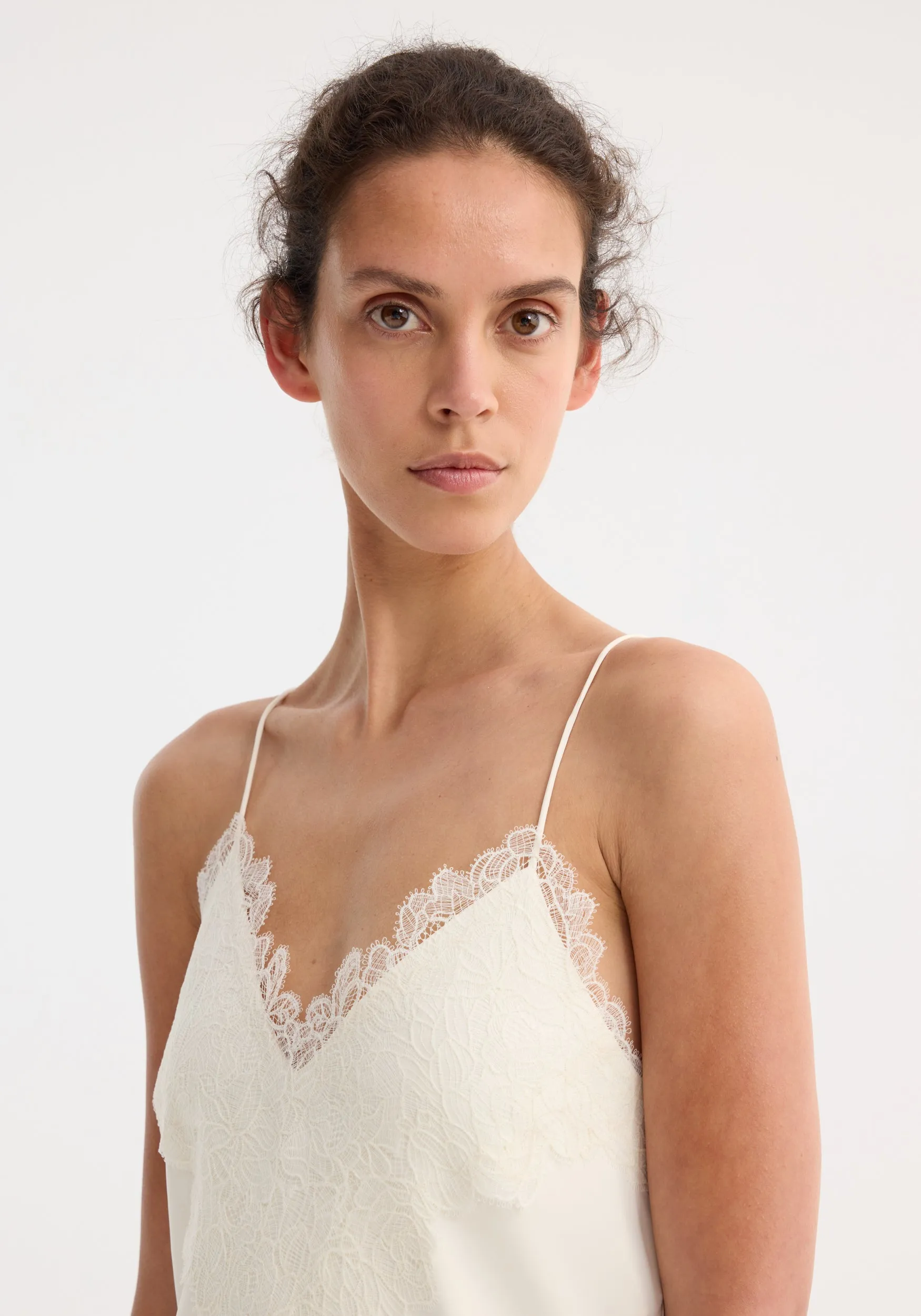 Lace slipdress | cream sold by Rohe product image thumbnail 2