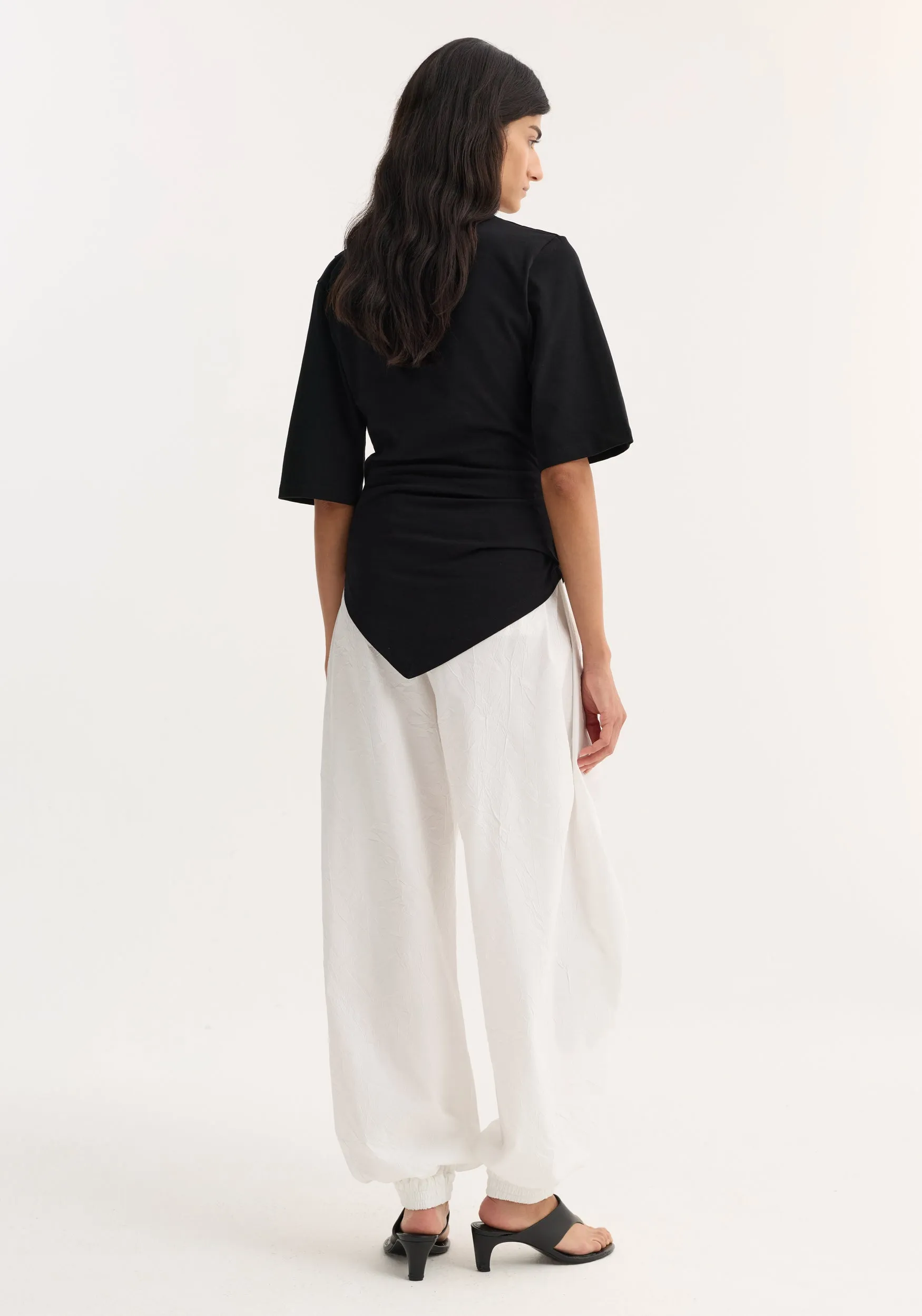 Reinvented twisted t-shirt | black sold by Rohe product image thumbnail 3