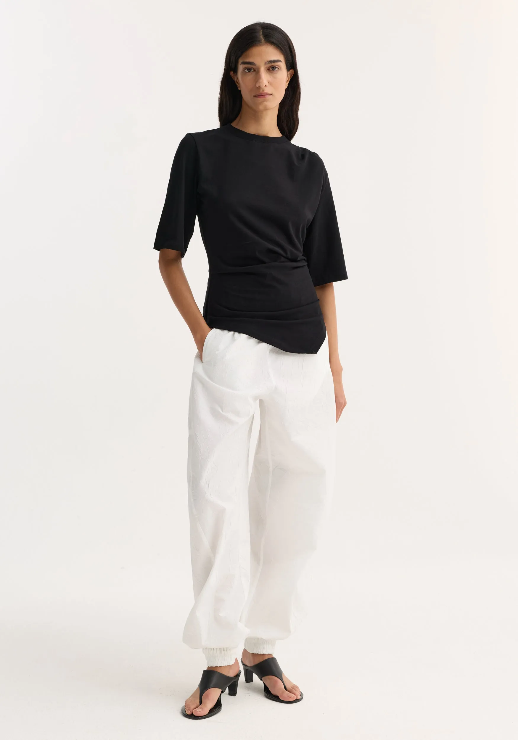 Reinvented twisted t-shirt | black sold by Rohe