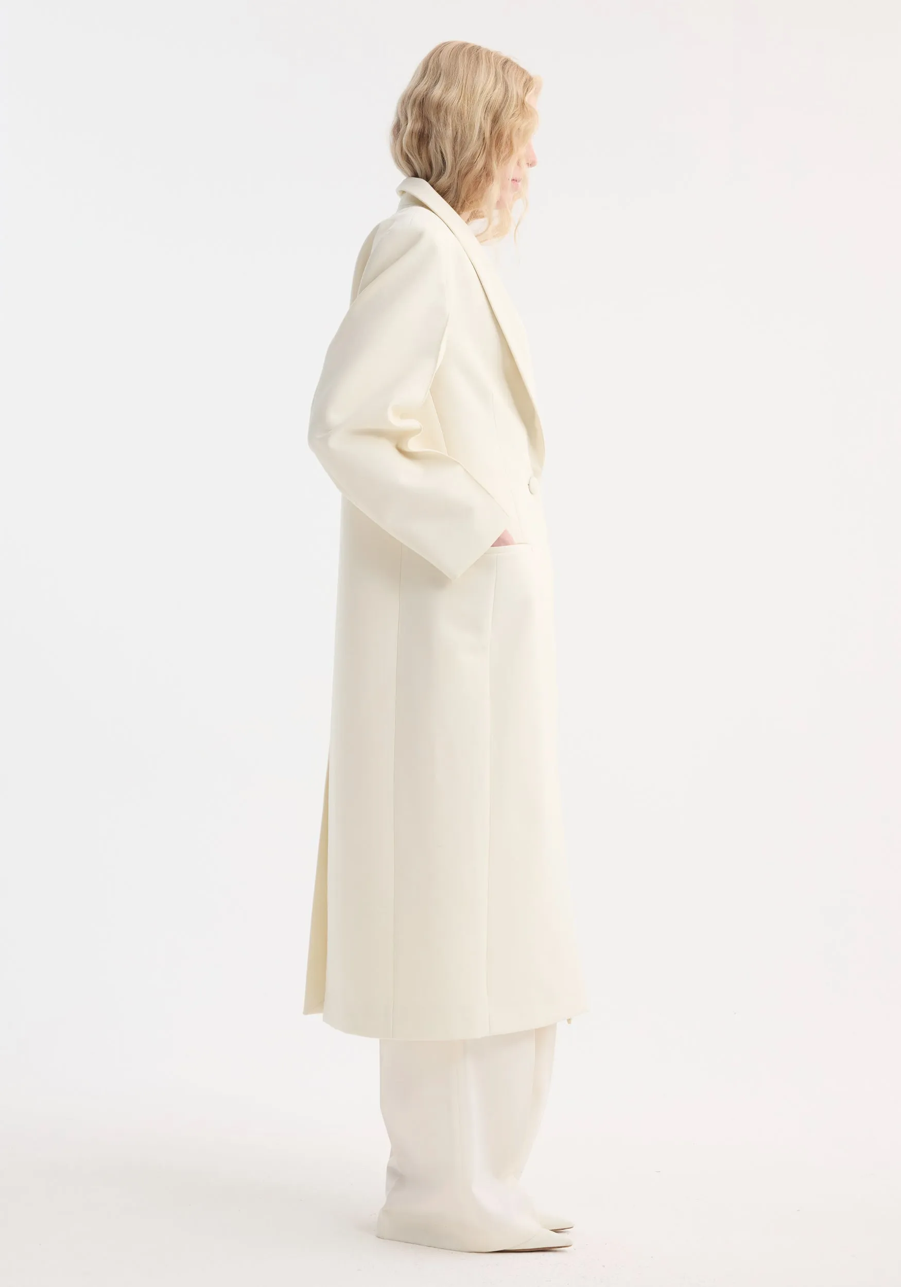 Signature opera coat | ivory sold by Rohe product image thumbnail 2