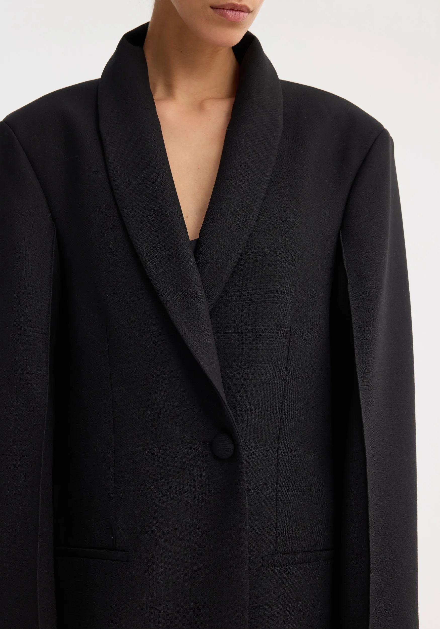 Signature opera coat | black sold by Rohe product image thumbnail 2