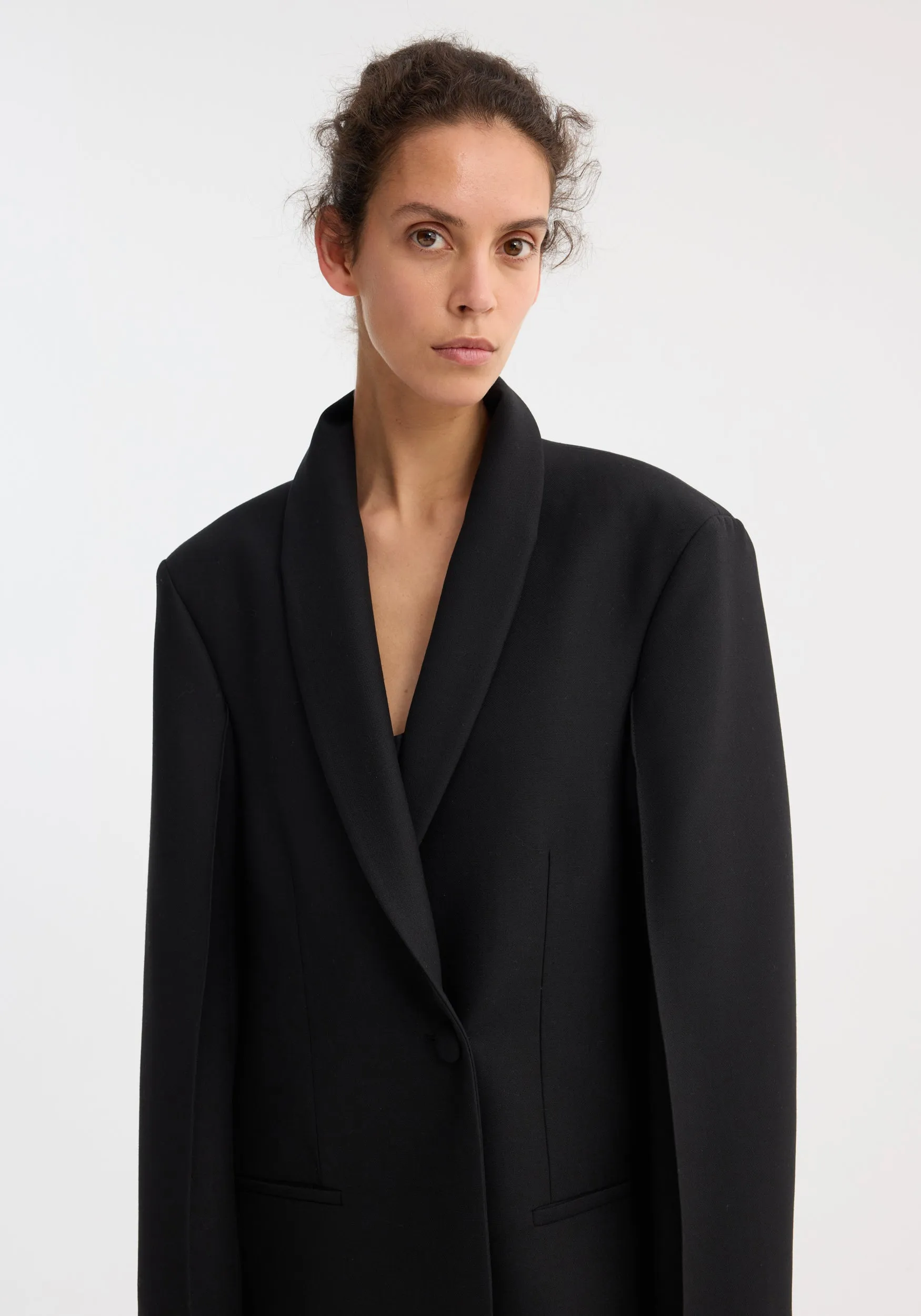 Signature opera coat | black sold by Rohe product image thumbnail 4