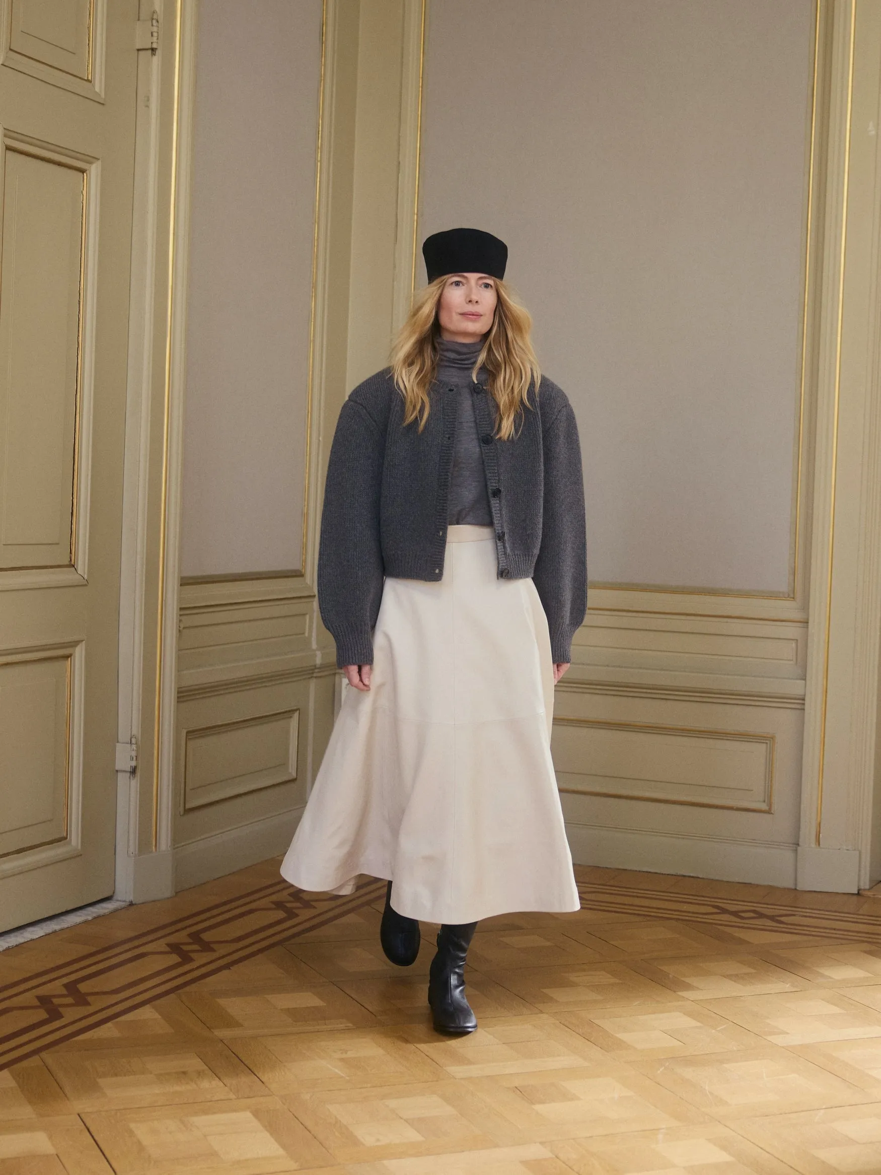 Double-layer wool top | mid grey melange sold by Rohe product image thumbnail 5