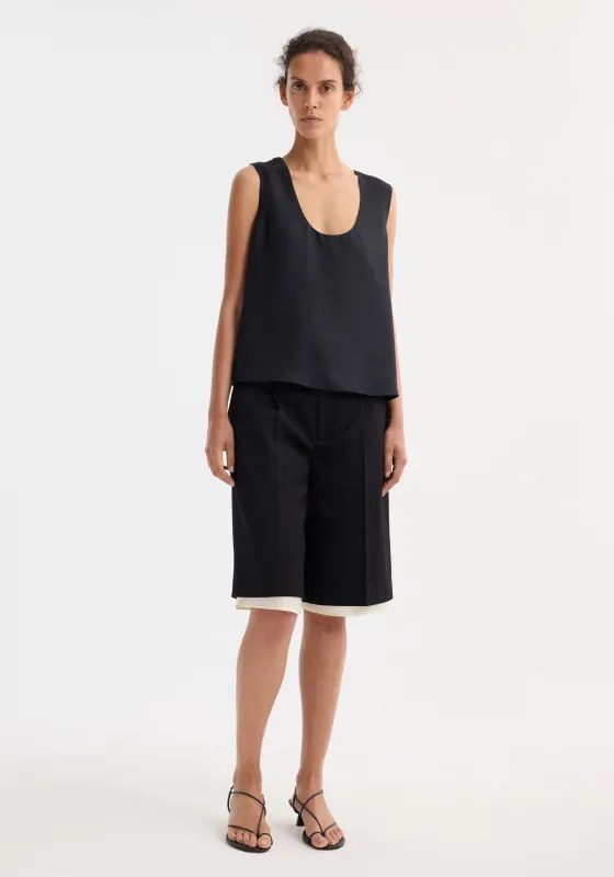 Contrast extended lining shorts | black made by Rohe