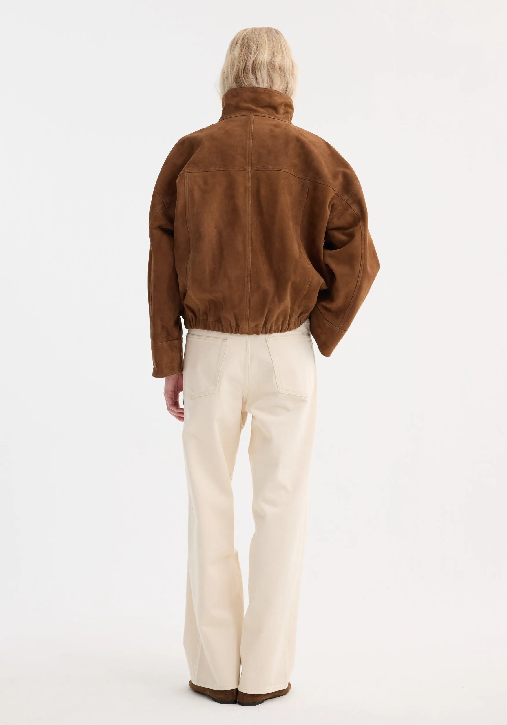 Reinvented suede jacket | cognac sold by Rohe product image thumbnail 5